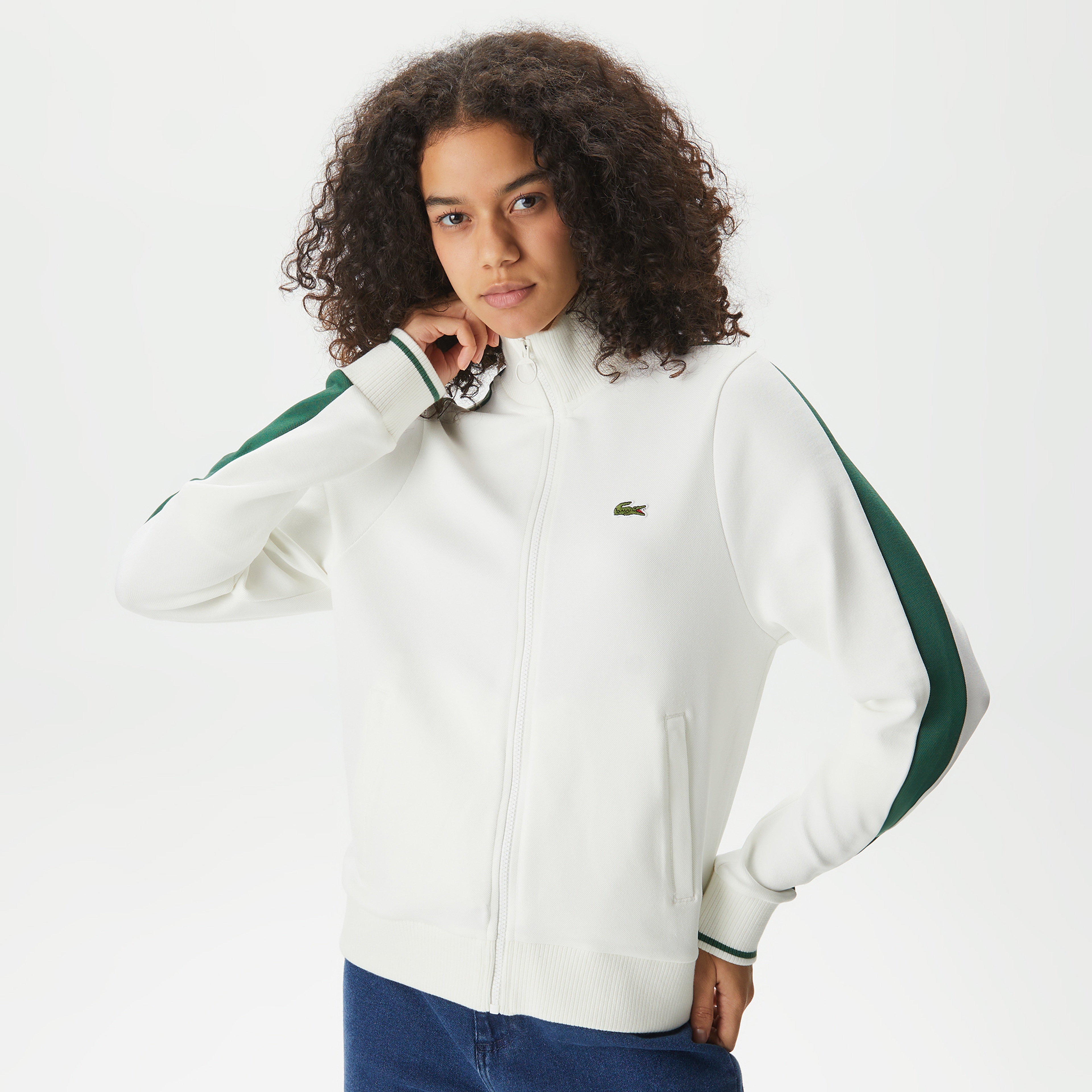 Lacoste Kadın Beyaz Sweatshirt