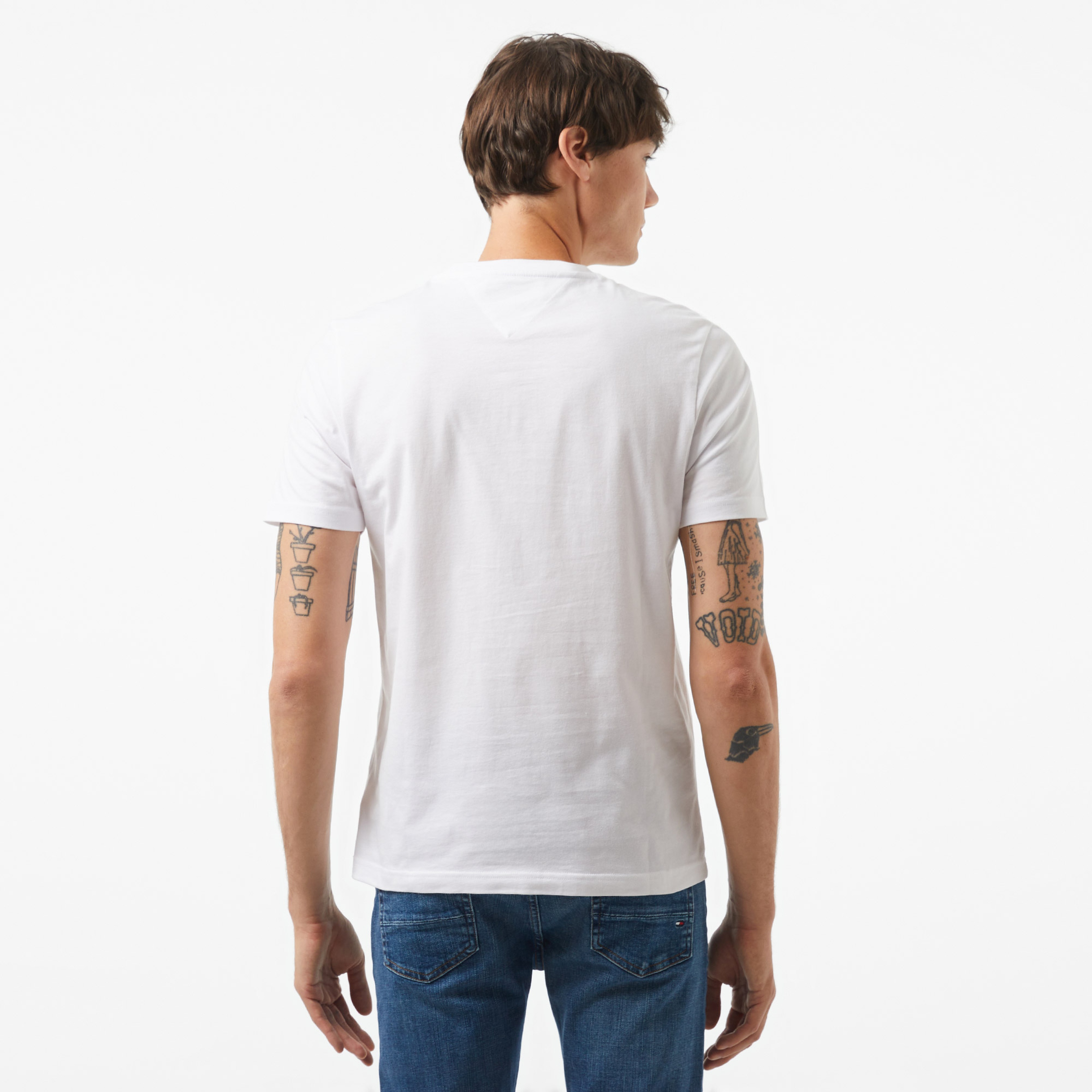 Tommy Hilfiger Big Hilfiger Erkek Beyaz T-Shirt