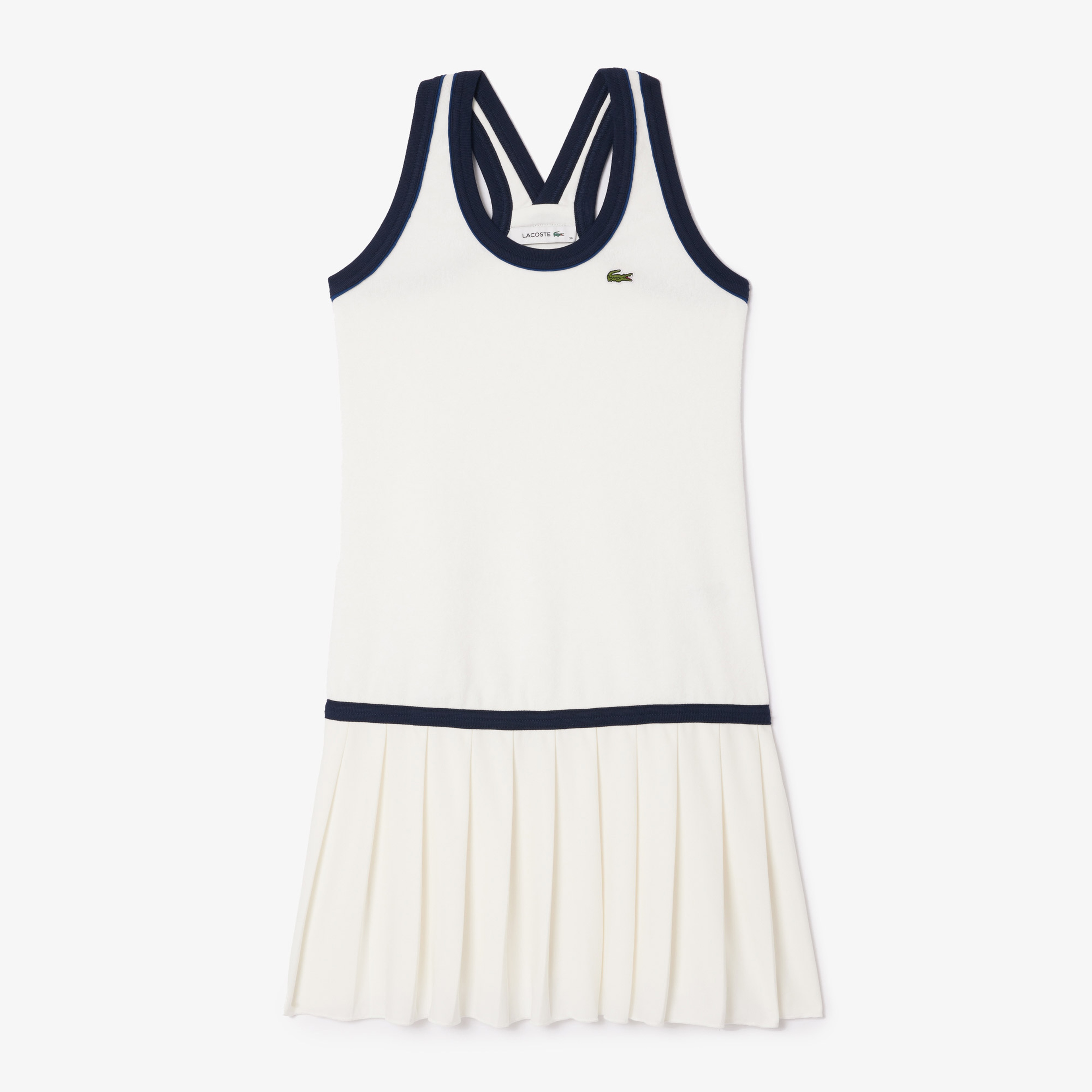 Kadın Flare Fit Askılı Beyaz Elbise