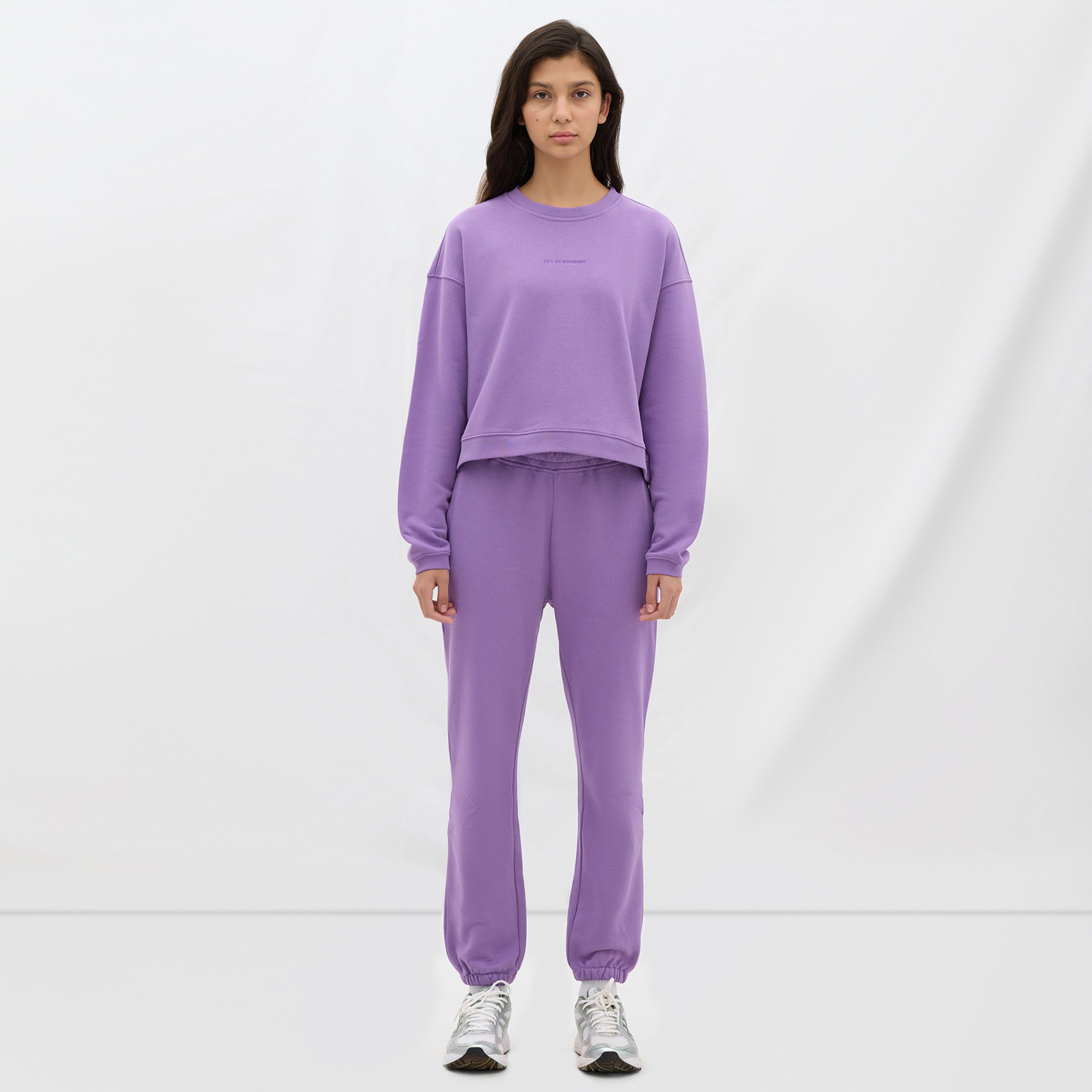 Les Benjamins Essential Kadın Mor Sweatshirt