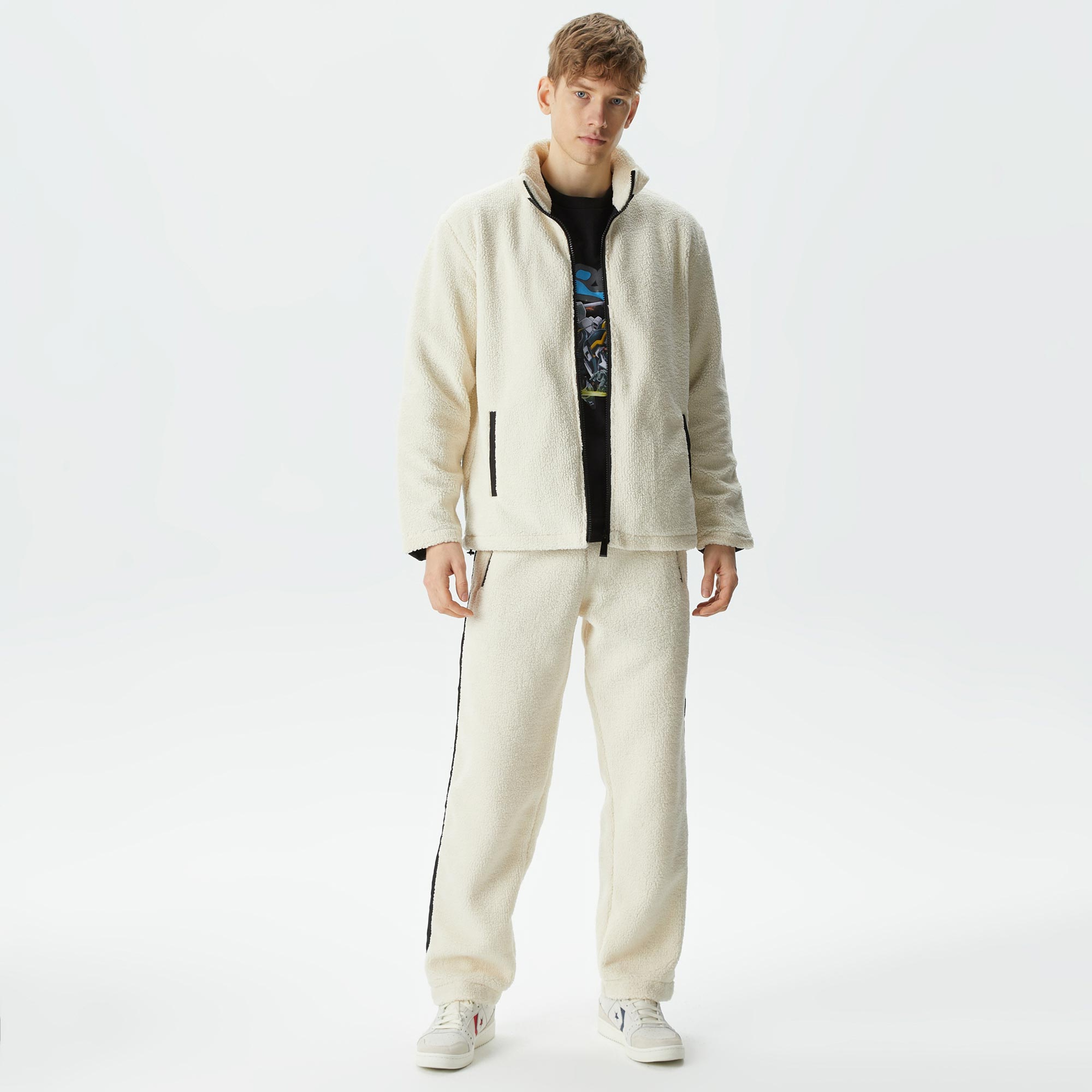 The Stay Line Hugger Unisex Krem Ceket