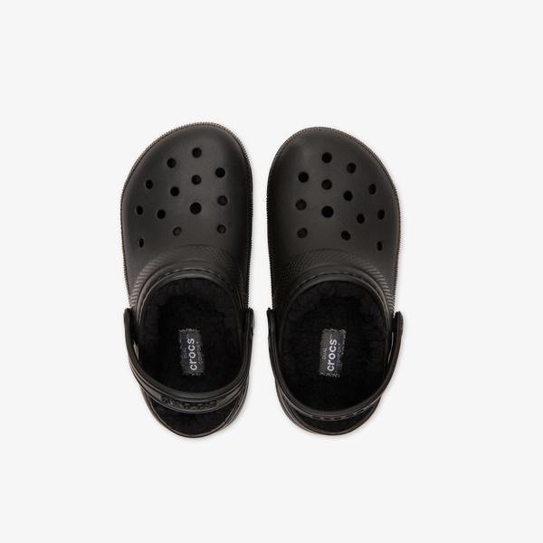 Crocs Classic Lined Clog Çocuk Siyah Terlik