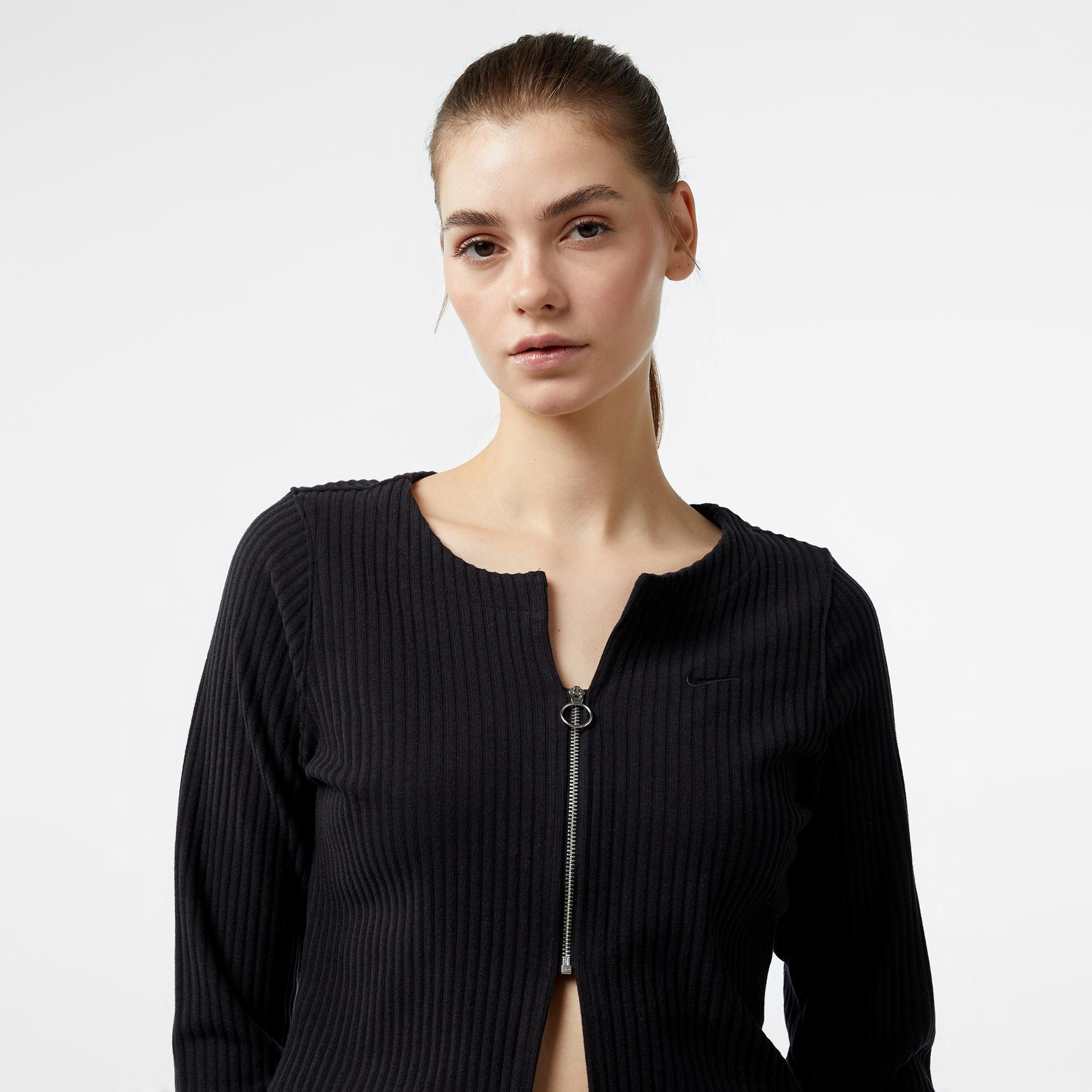 Nike Sportswear Chill Knit Kadın Siyah Eşofman Üstü