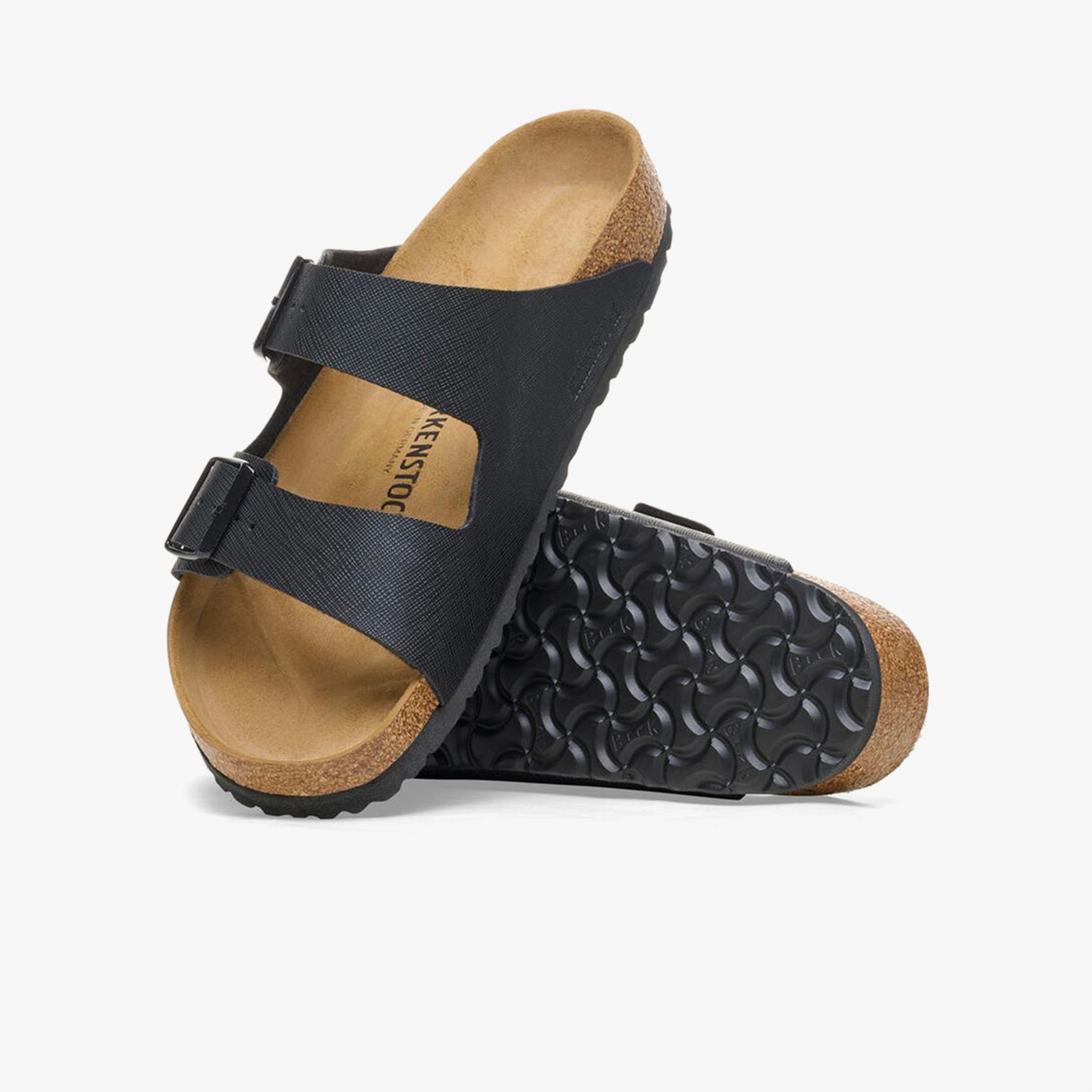 Birkenstock Arizona Bf Saffiano Erkek Siyah Terlik