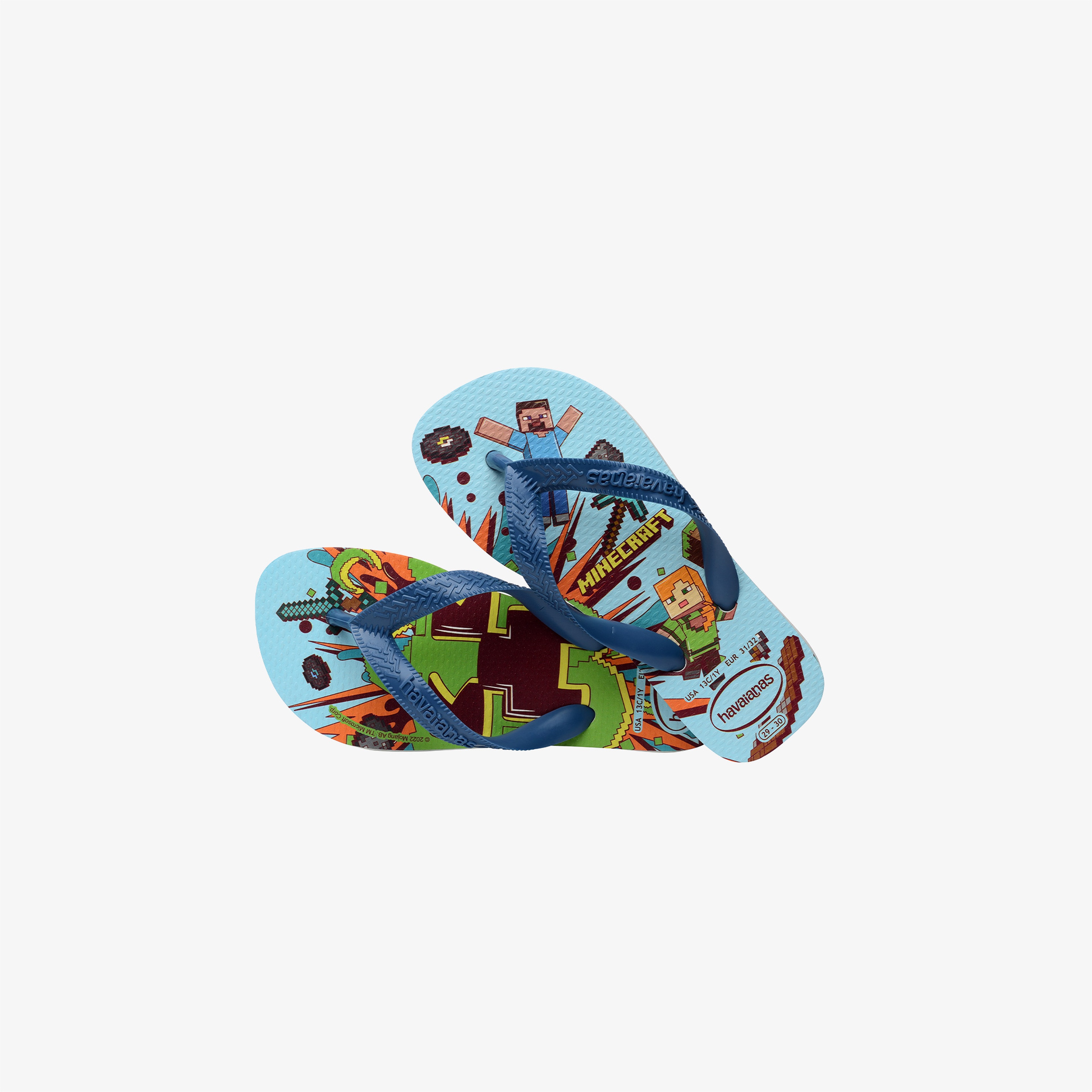Havaianas Minecraft Çocuk Mavi Terlik