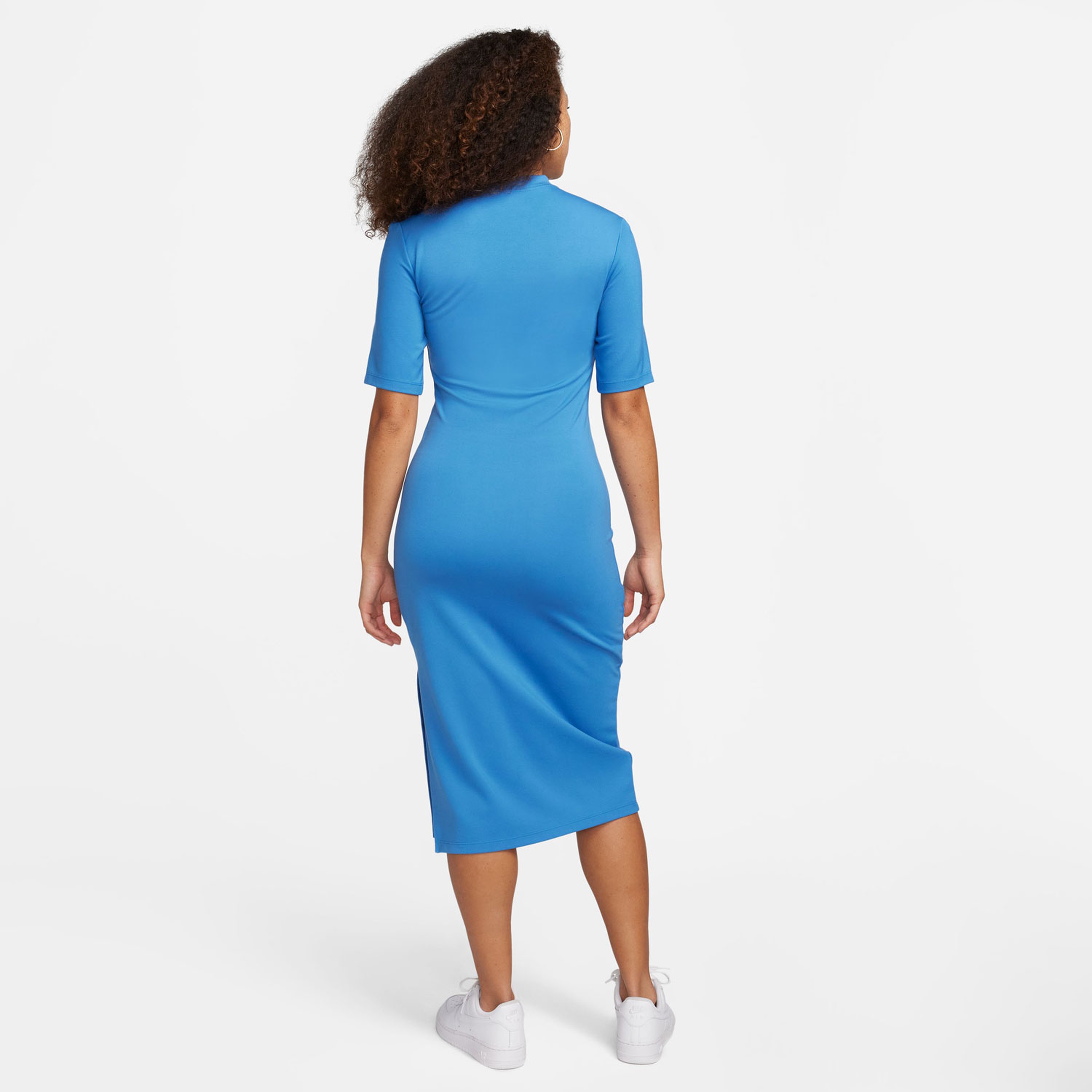 Nike Sportswear Chill Knit Sportswear Kadın Mavi Elbise