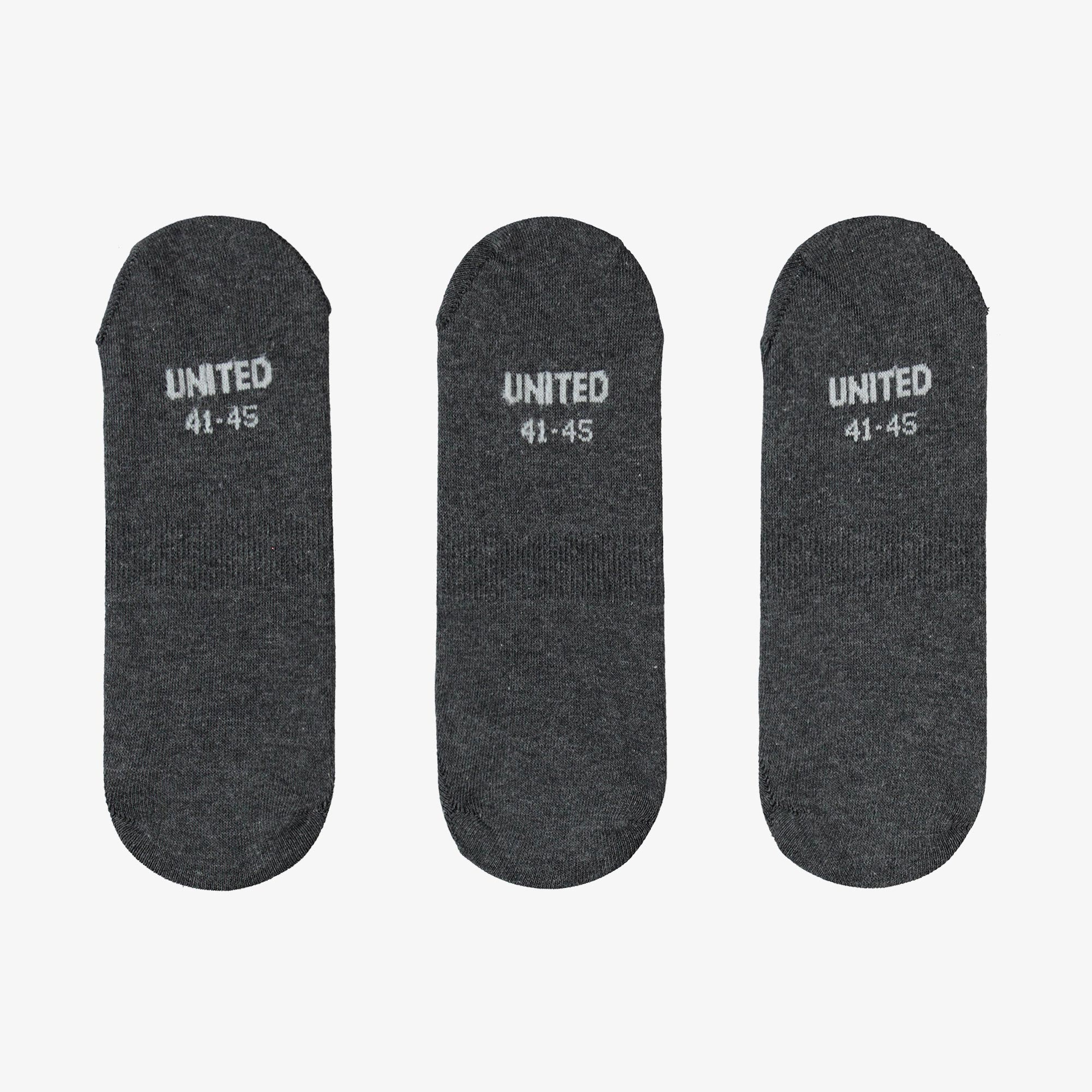 UNITED4 Erkek Gri 3'lü Çorap