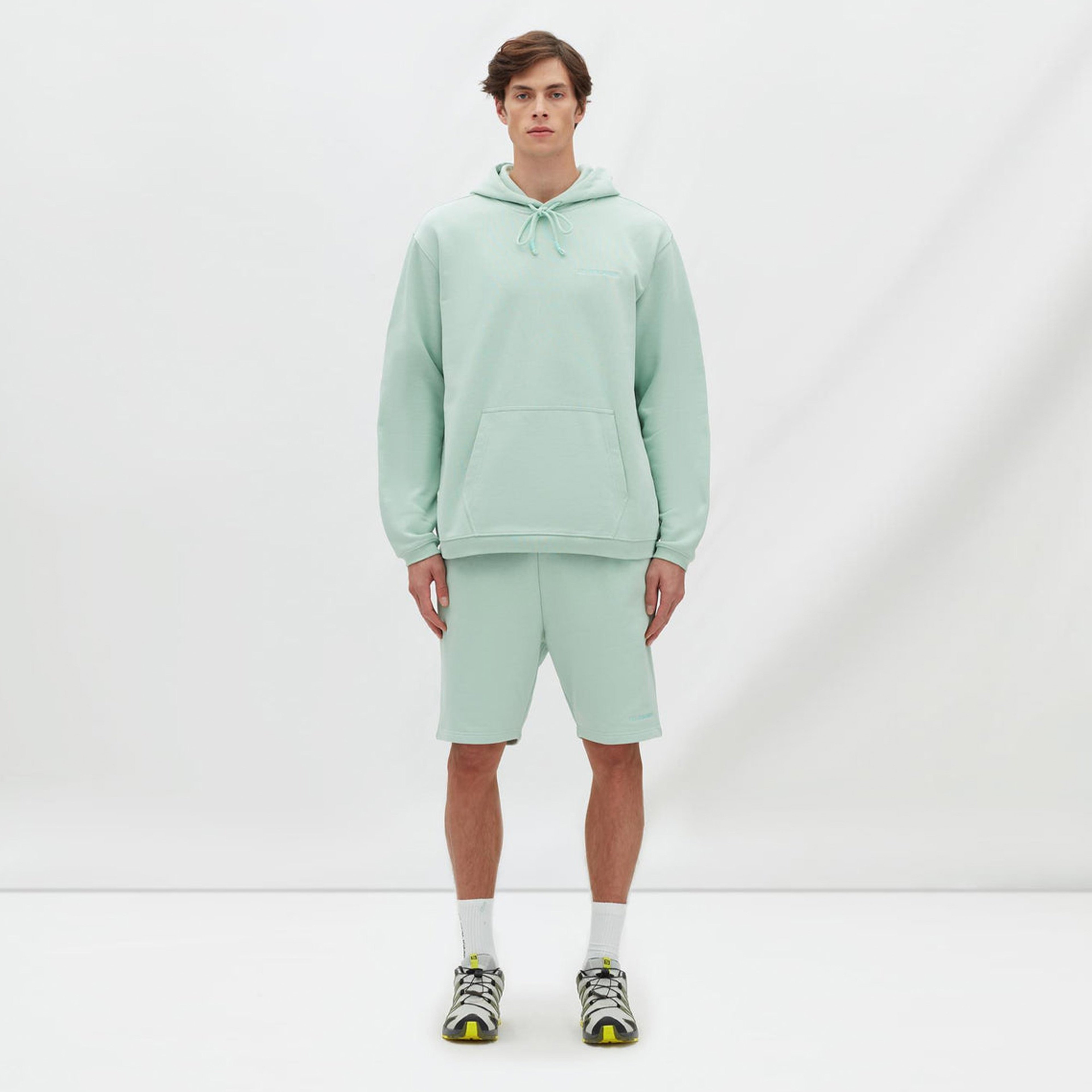 Les Benjamins Essentials Erkek Yeşil Hoodie