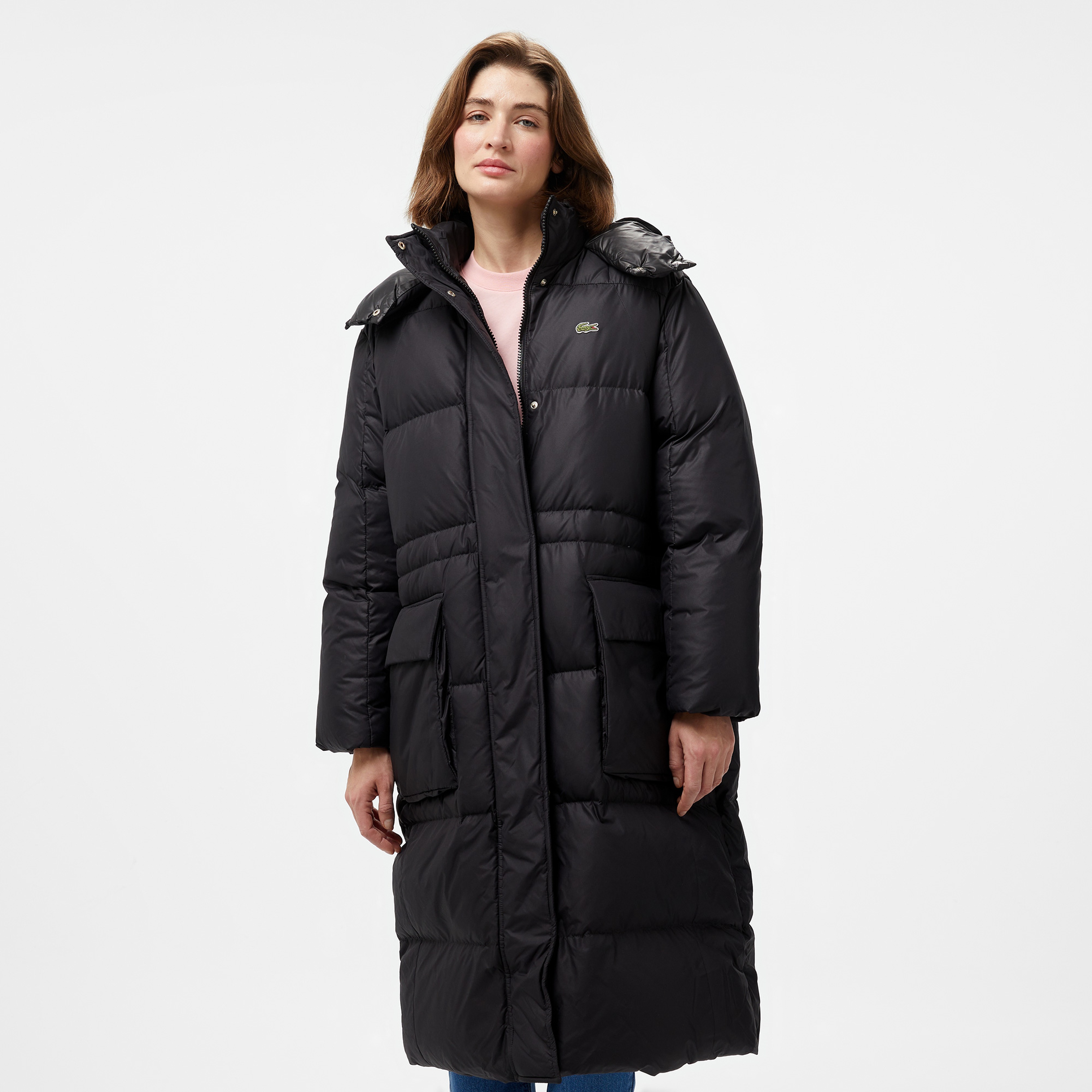 Lacoste Long Oversized Adjustable Waist Down Jacket