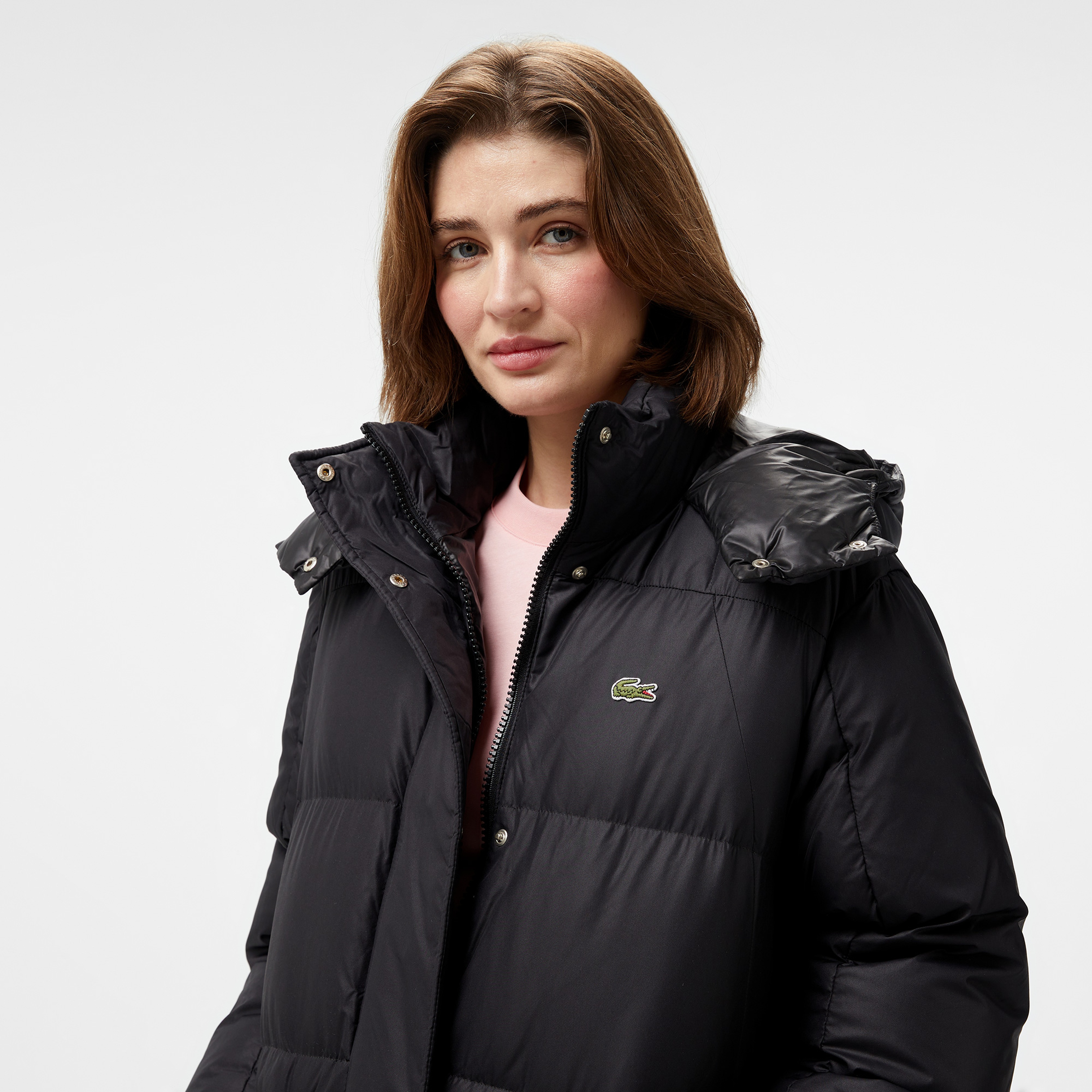 Lacoste Long Oversized Adjustable Waist Down Jacket