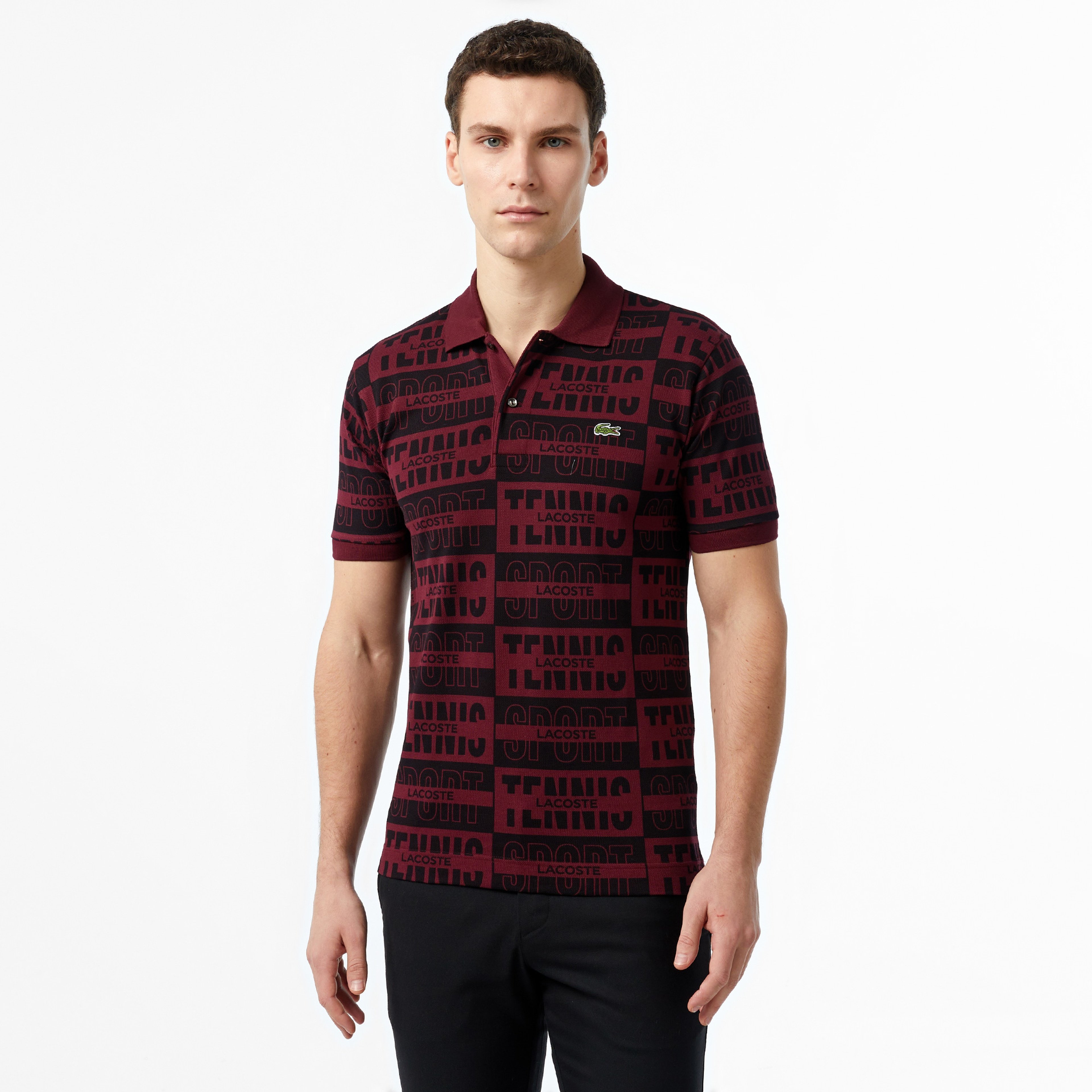 Lacoste Original L.12.12 Bordo Erkek Polo T-shirt