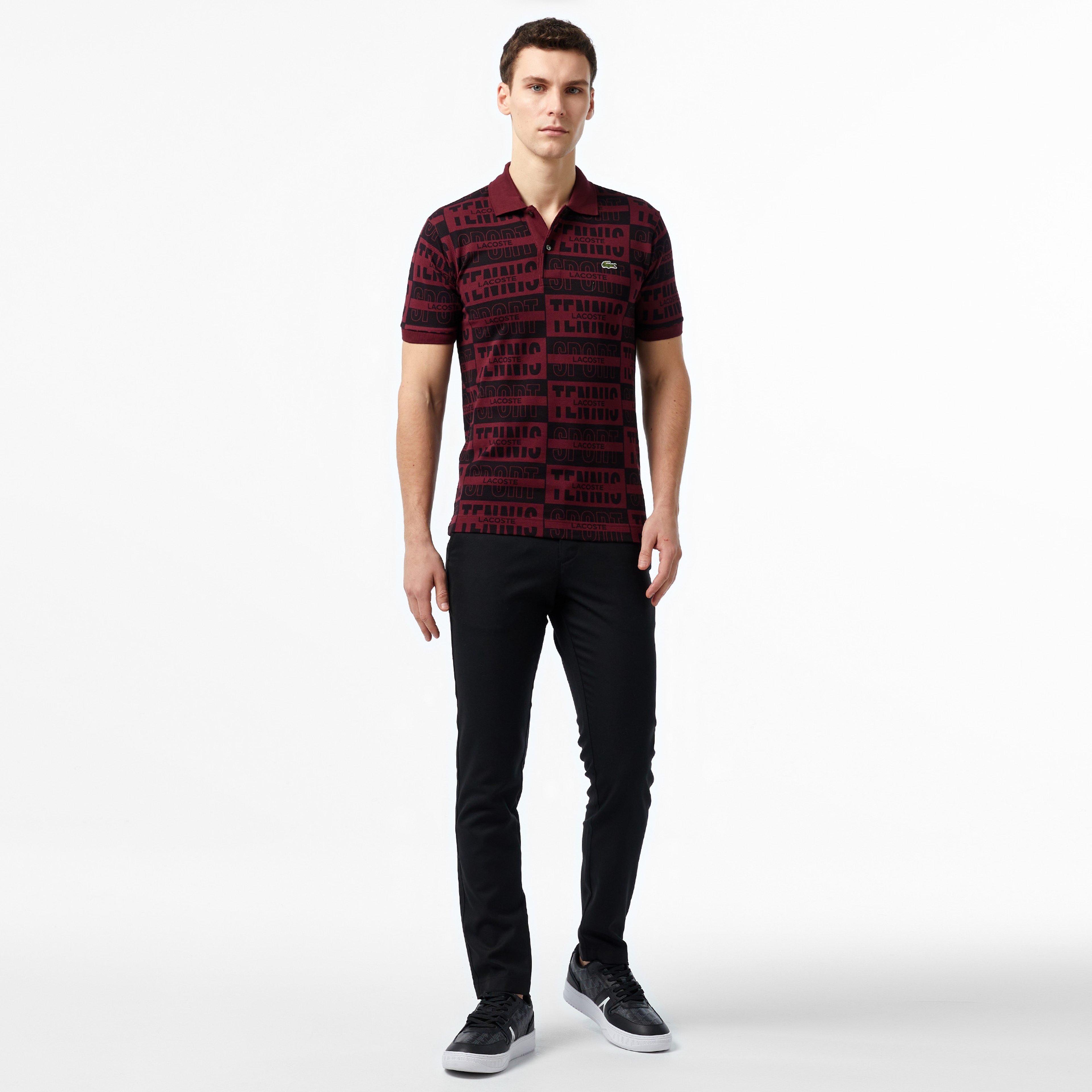 Lacoste Original L.12.12 Bordo Erkek Polo T-shirt