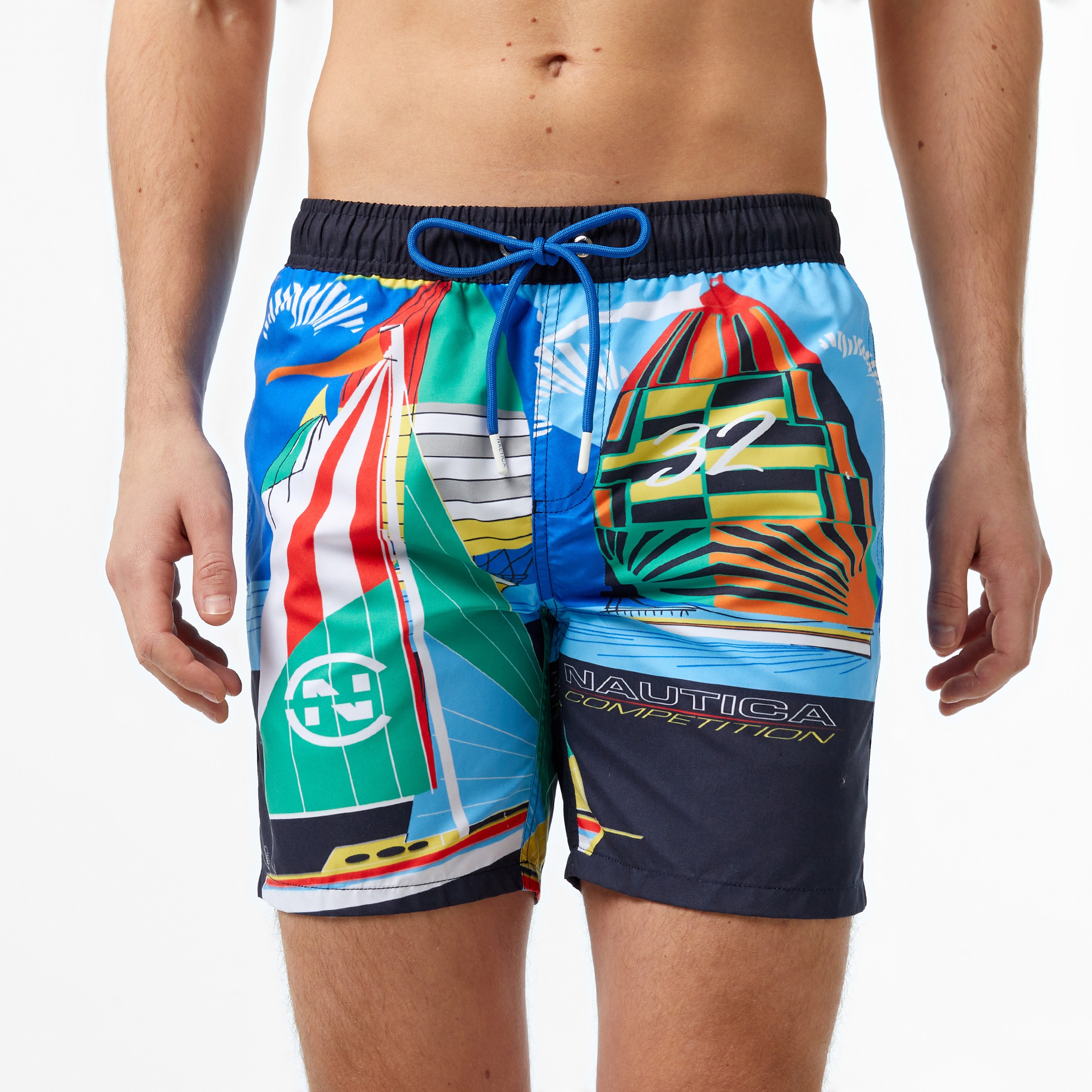 NAUTICA ERKEK MAVİ STANDART FIT ŞORT MAYO