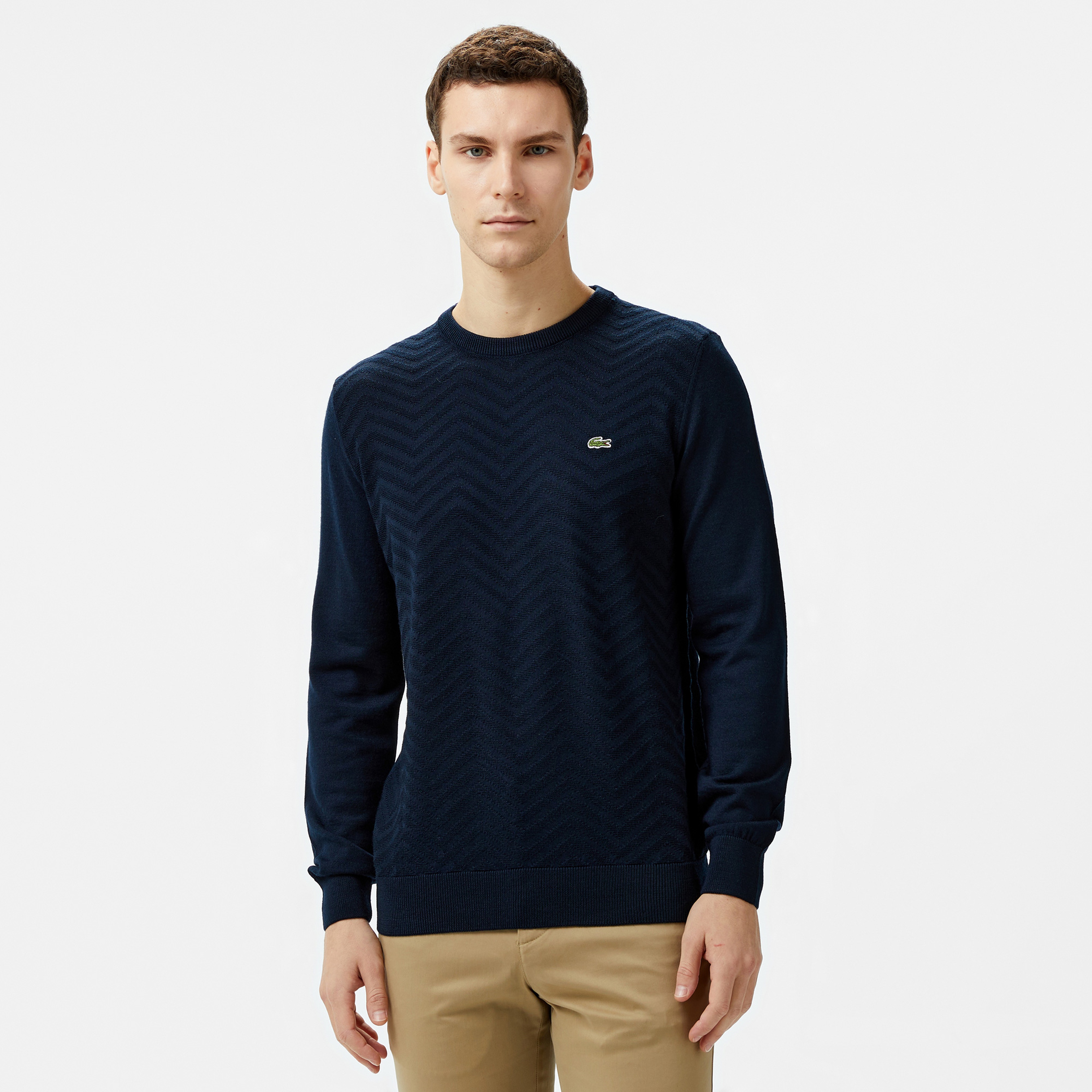 Lacoste Erkek Lacivert Triko