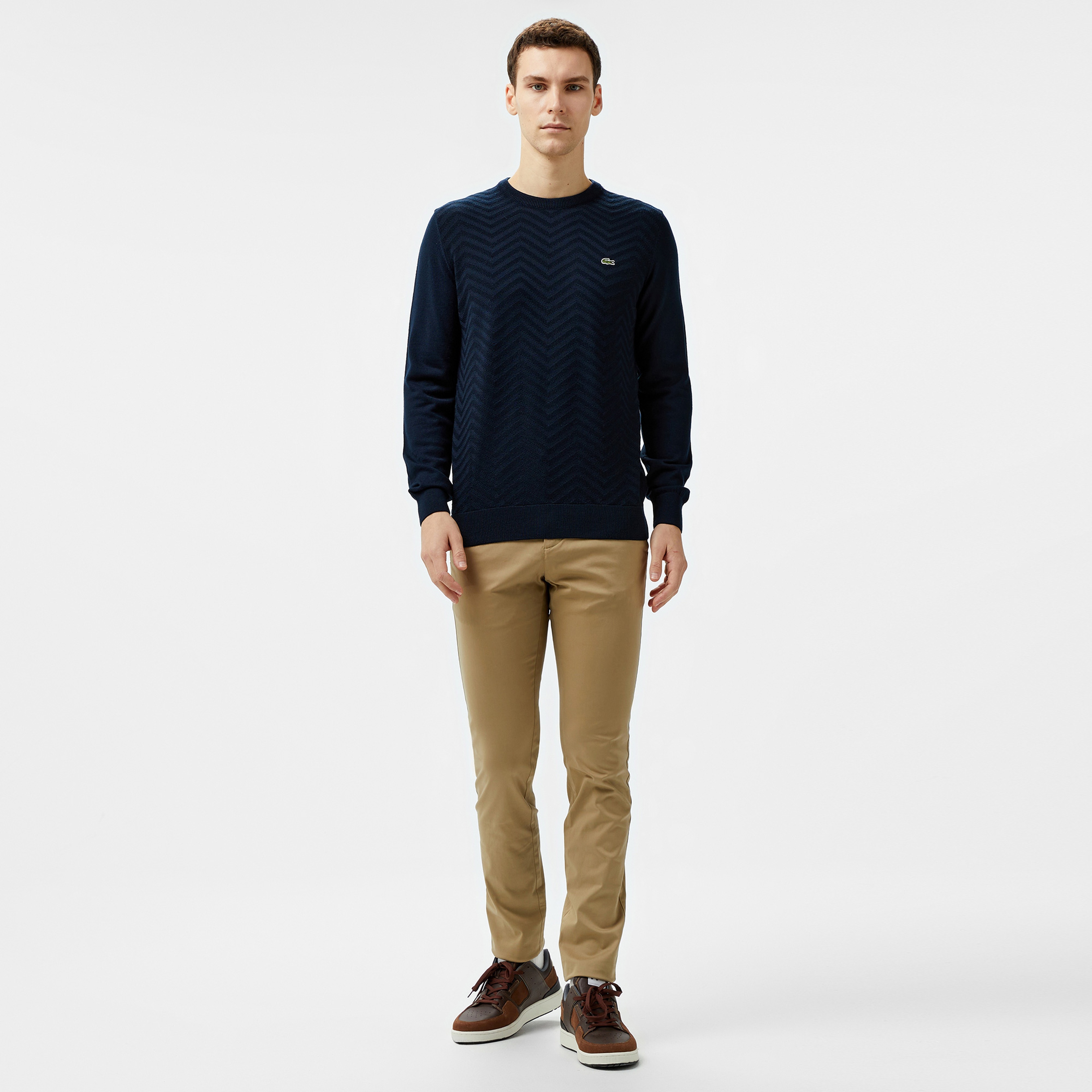 Lacoste Erkek Lacivert Triko