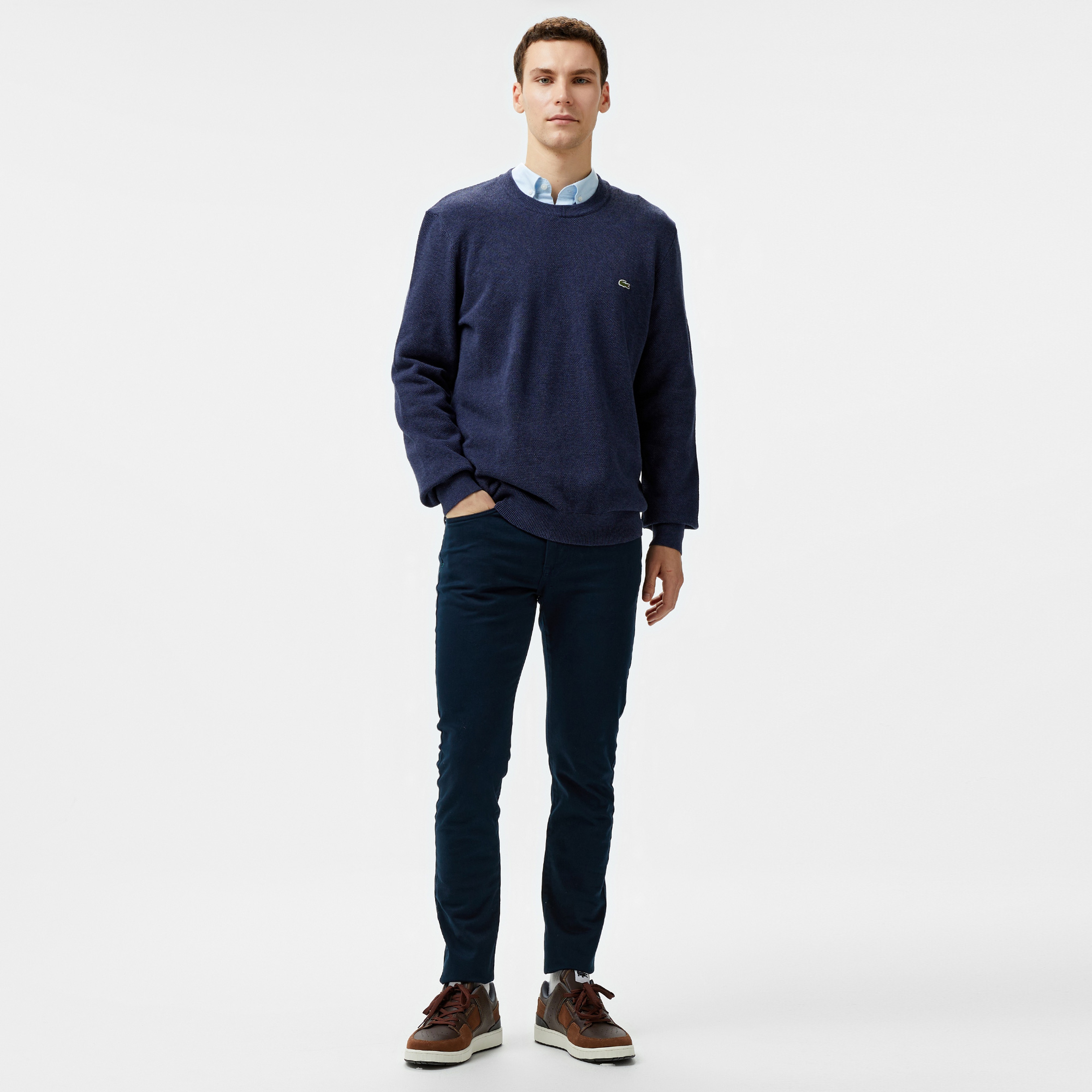Lacoste Erkek Lacivert Triko