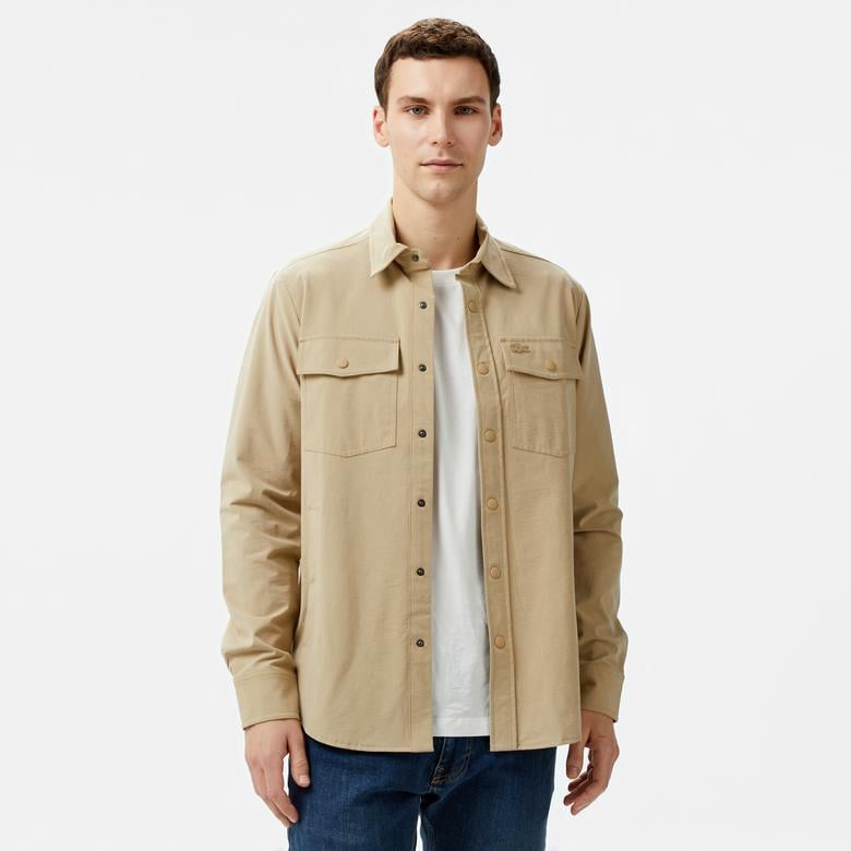 Lacoste Erkek Dik Yaka Kapitone Yeşil Mont