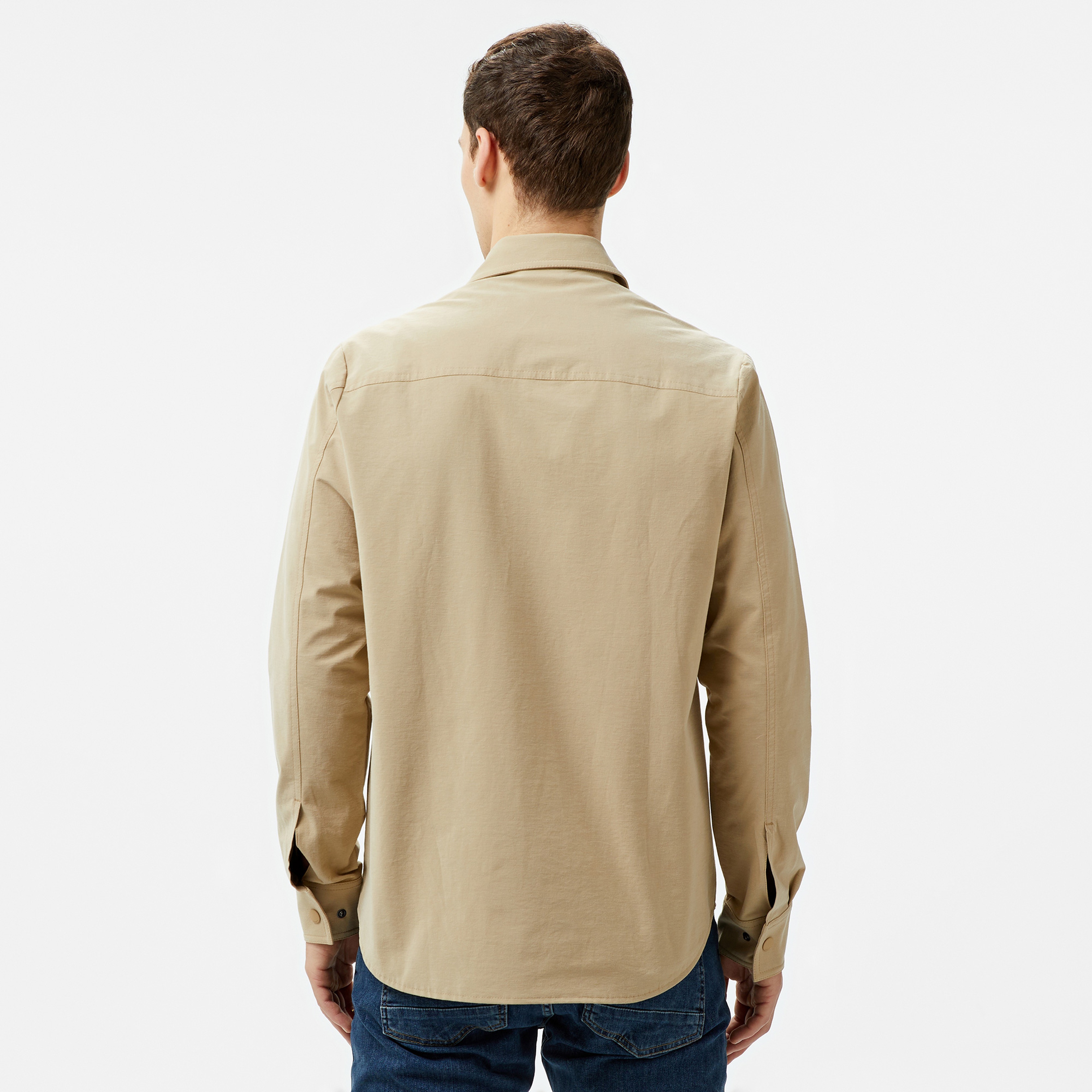 Lacoste Erkek Dik Yaka Kapitone Yeşil Mont