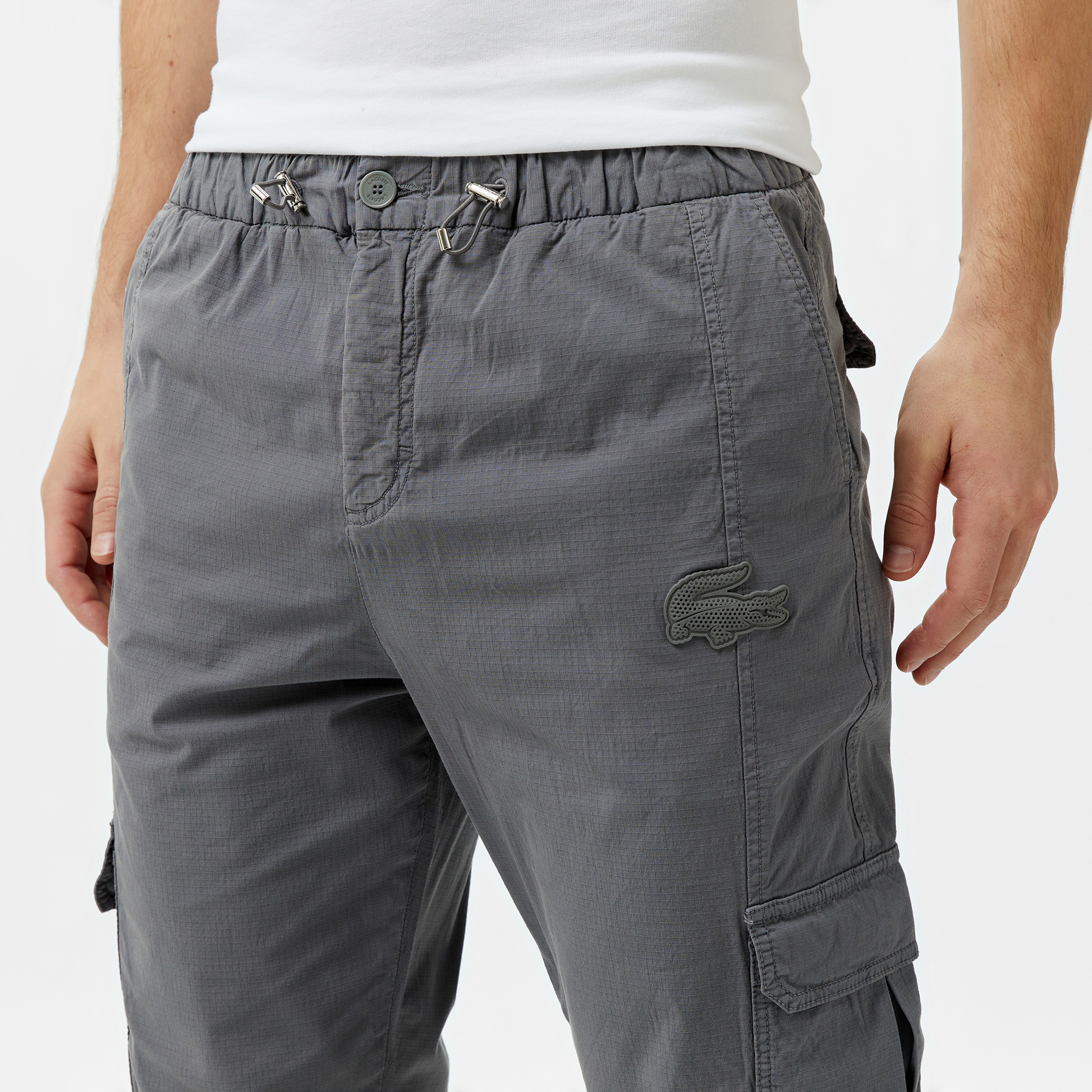Lacoste House of SuperStep X Lacoste Erkek Gri Pantolon