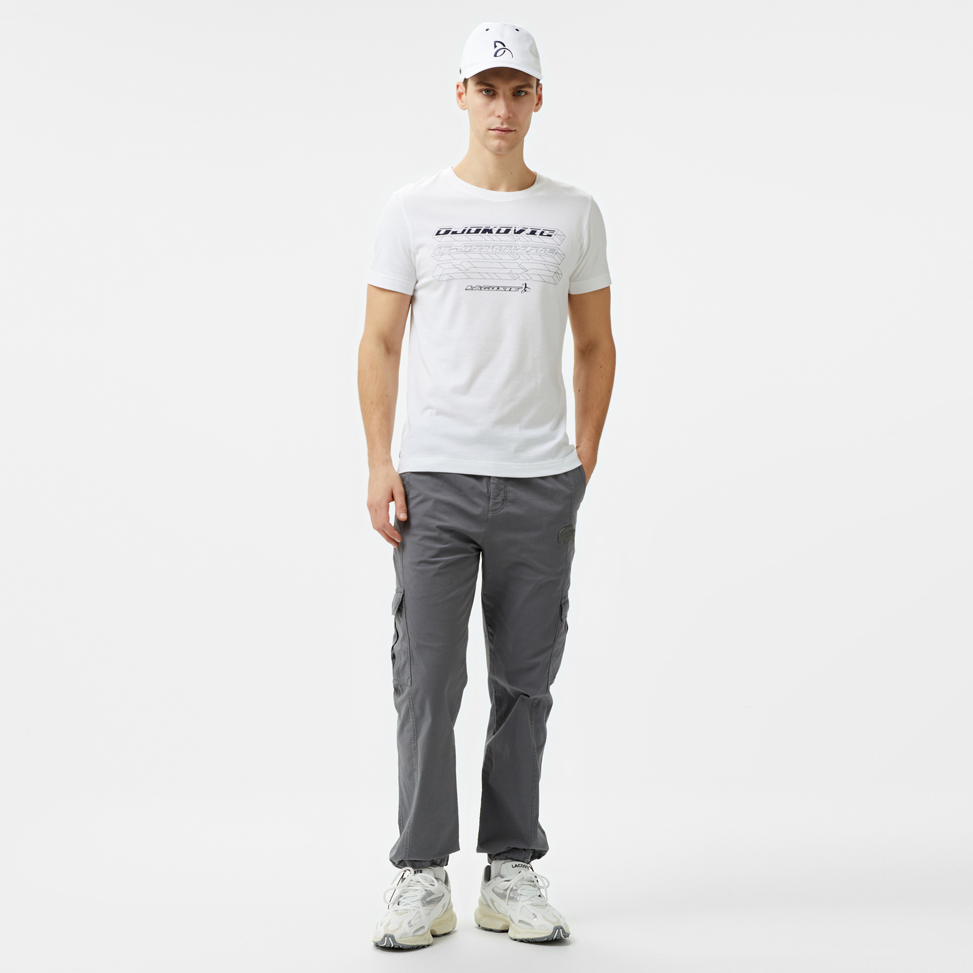 Lacoste House of SuperStep X Lacoste Erkek Gri Pantolon