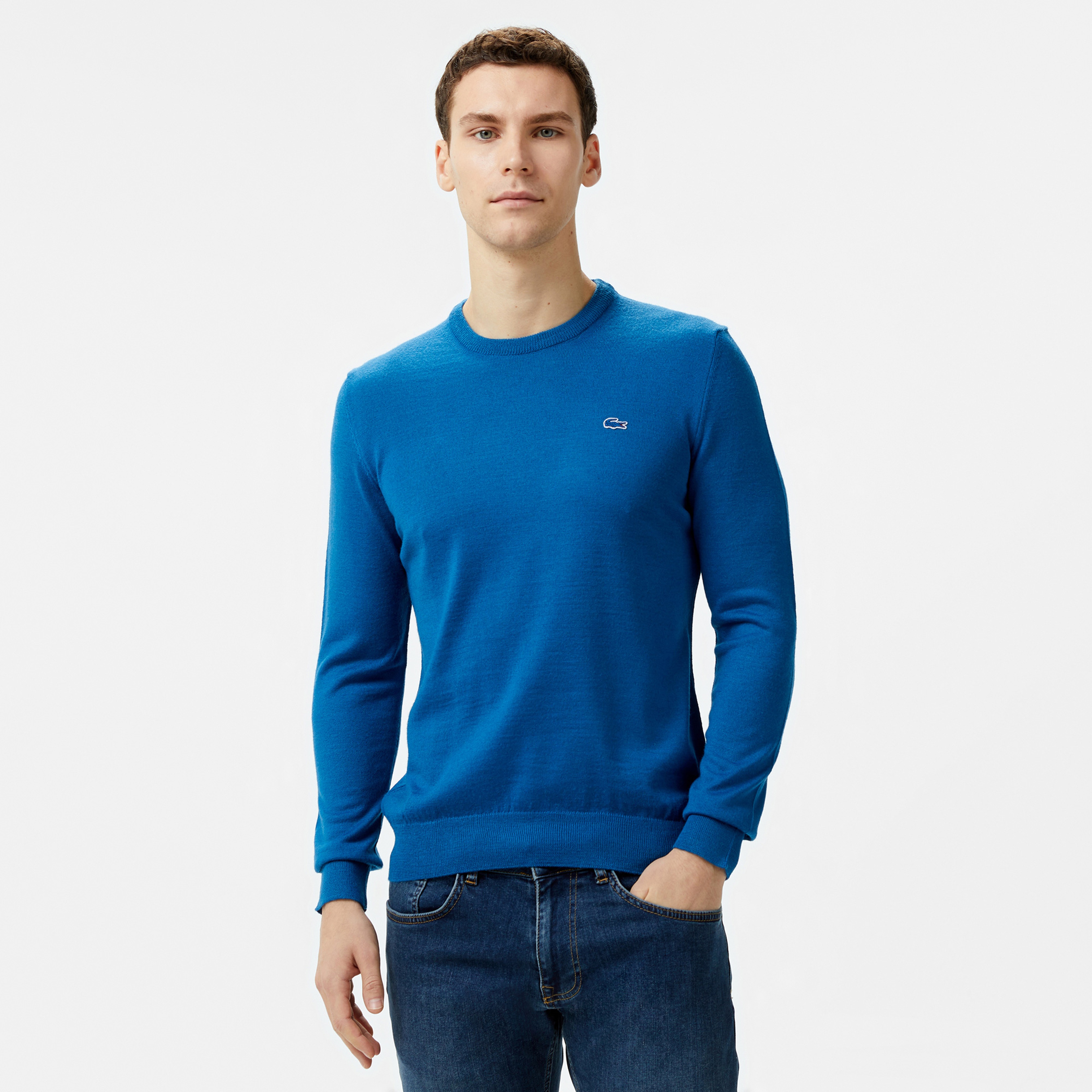 Lacoste Erkek Mavi Triko