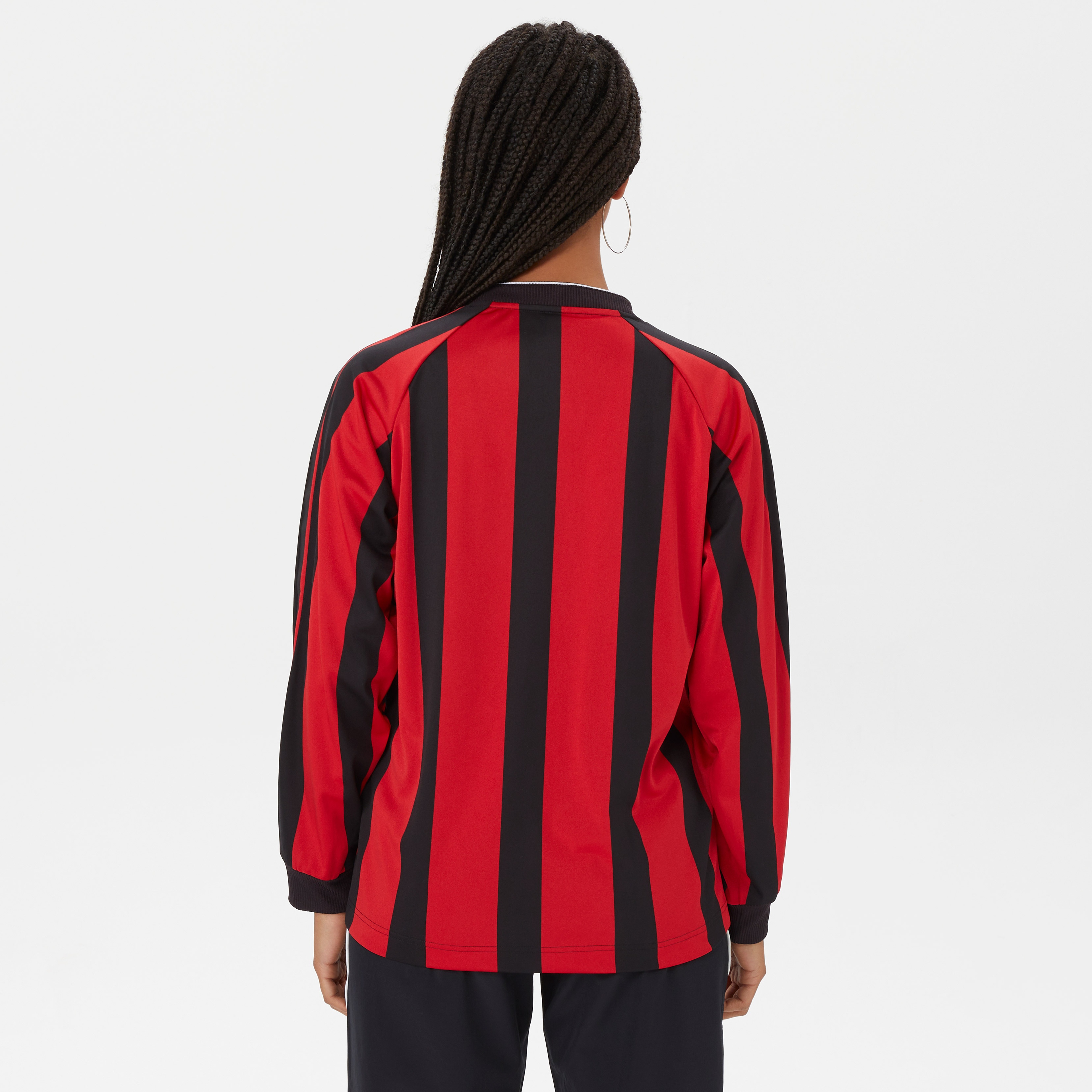 adidas Jacquard Long-Sleeve Top Kadın Kırmızı Forma