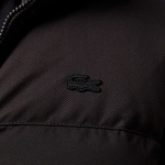 Erkek Kapüşonlu Siyah Şişme Mont