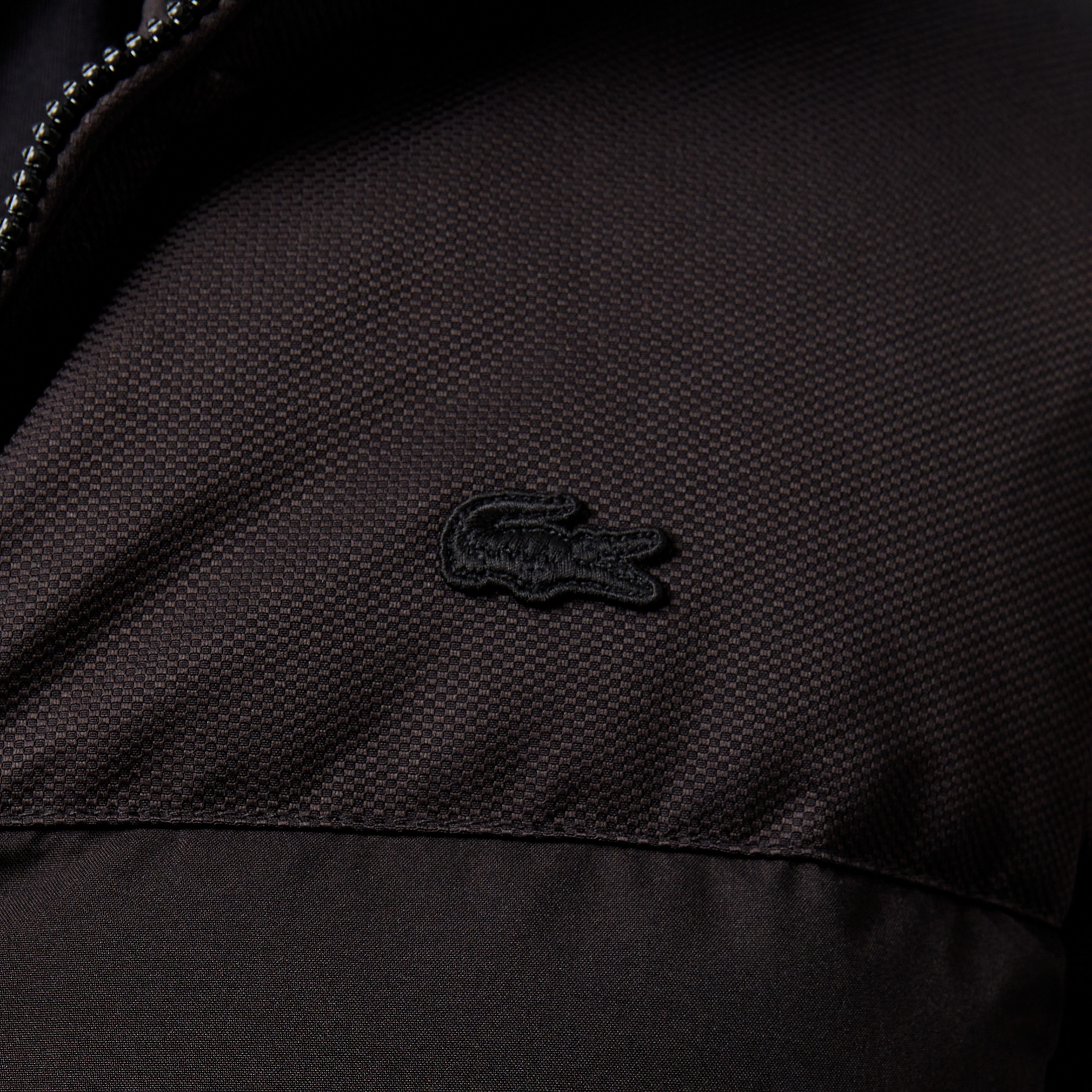 Erkek Kapüşonlu Siyah Şişme Mont