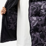 Erkek Desenli Siyah Şişme Mont