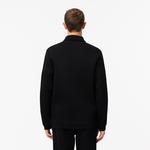 Erkek Regular Fit Fermuarlı Siyah Sweatshirt