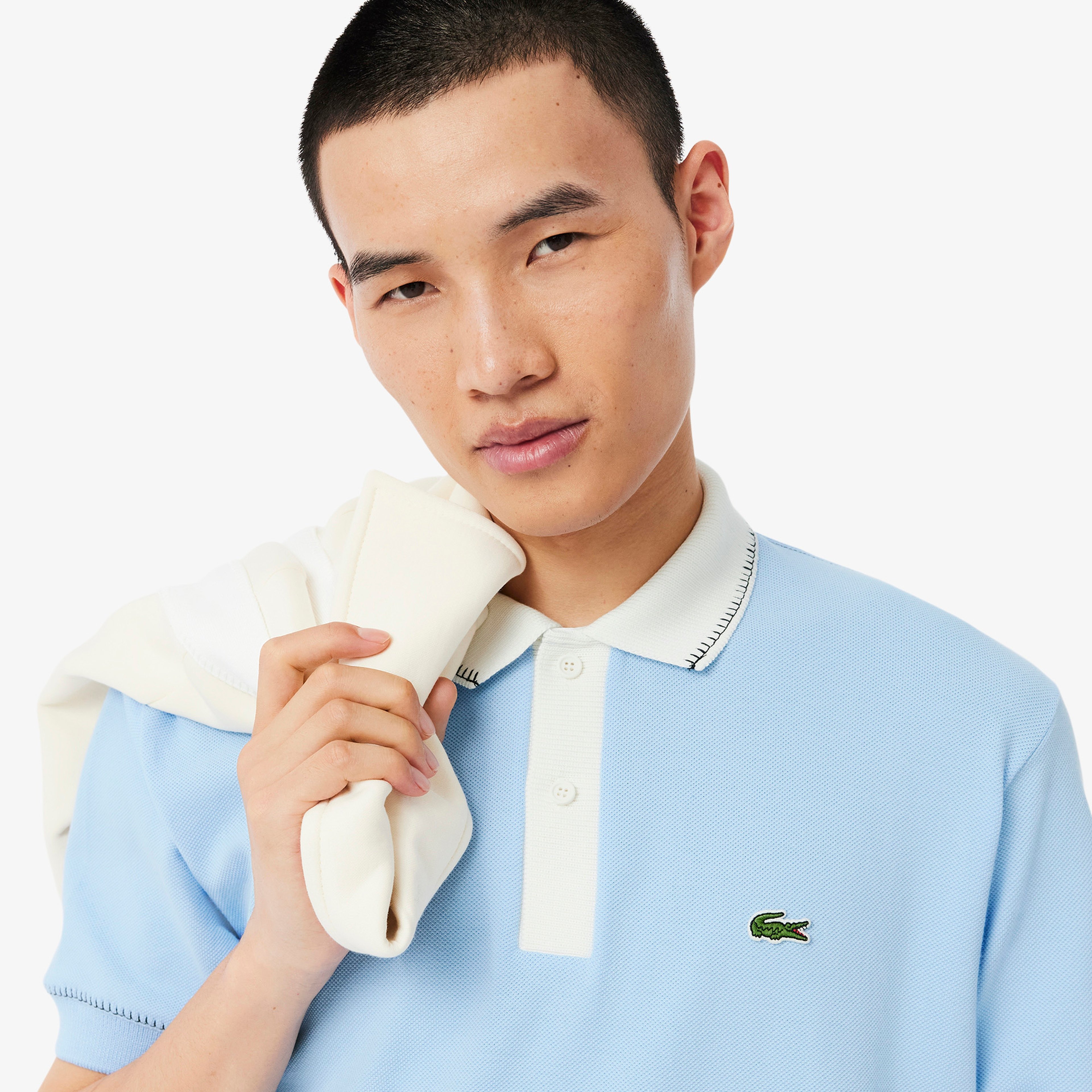 Erkek Classic Fit Mavi Polo