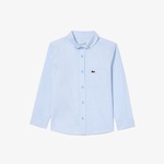 Çocuk Çizgili Mavi Gömlek