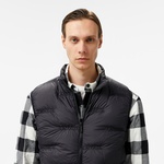 Erkek Dik Yaka Kapitone Siyah Yelek