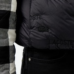 Erkek Dik Yaka Kapitone Siyah Yelek