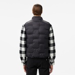 Erkek Dik Yaka Kapitone Siyah Yelek