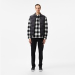 Erkek Dik Yaka Kapitone Siyah Yelek