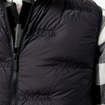 Erkek Dik Yaka Kapitone Siyah Yelek