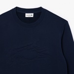 Erkek Classic Fit Bisiklet Yaka Lacivert Sweatshirt