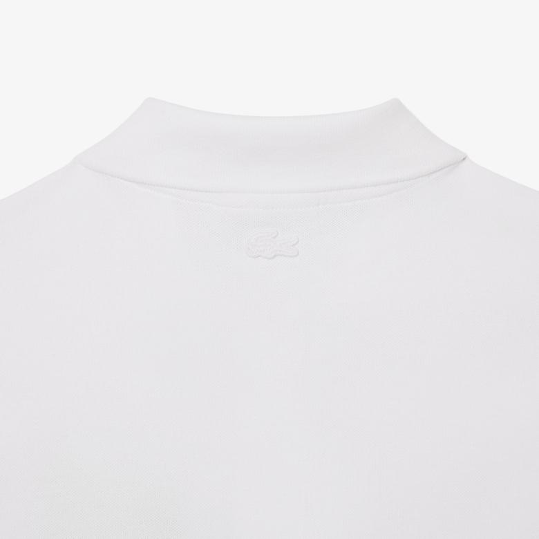 Kadın Slim Fit Beyaz Polo