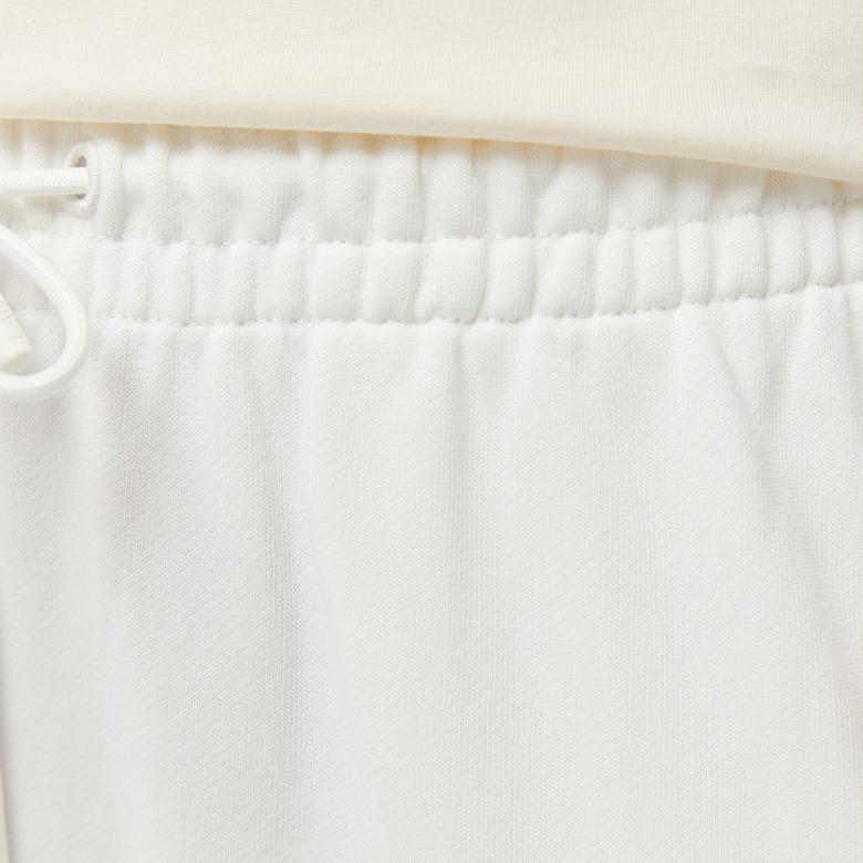 Kadın Straight Fit Beyaz Eşofman Altı