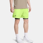 Under Armour Vanish Voven 2in1 Erkek Sarı Antrenman Şortu