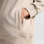 Converse Classic Sport Yarım Fermuarlı Erkek Bej Sweatshirt