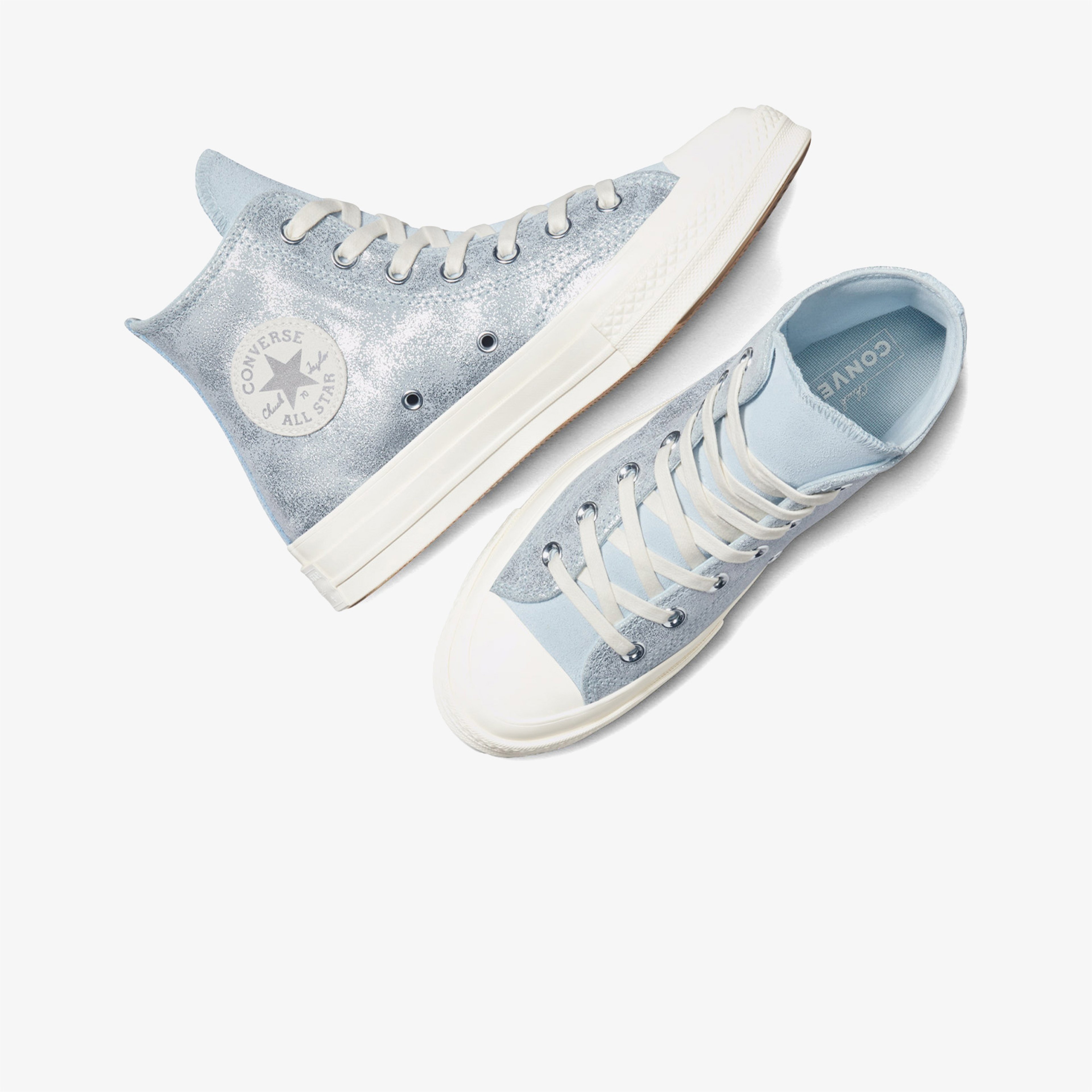 Converse Chuck 70 Suede Shimmer Unisex Mavi Süet Sneaker
