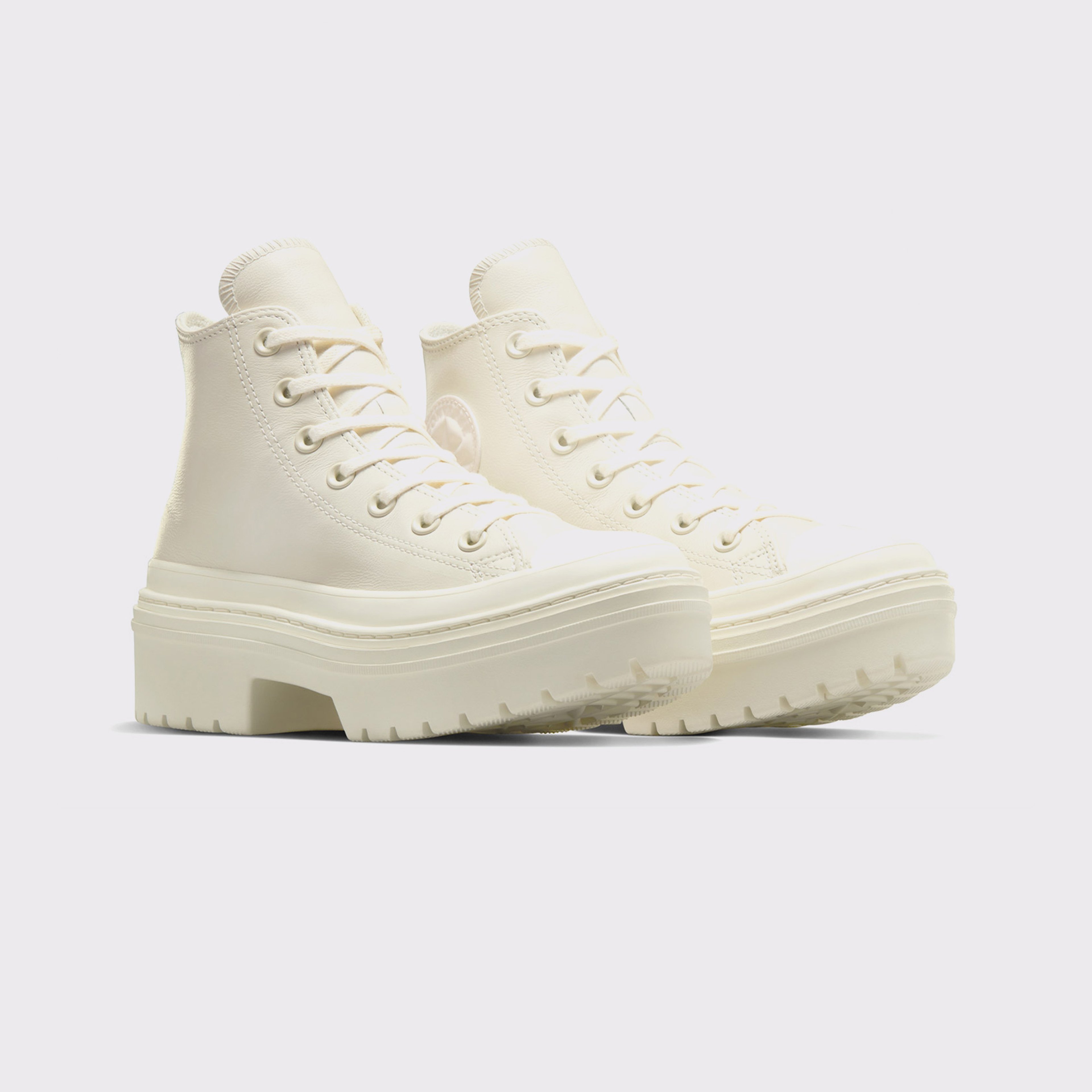 Converse Chuck Taylor All Star Lugged Heel Unisex Bej Deri Platform Sneaker