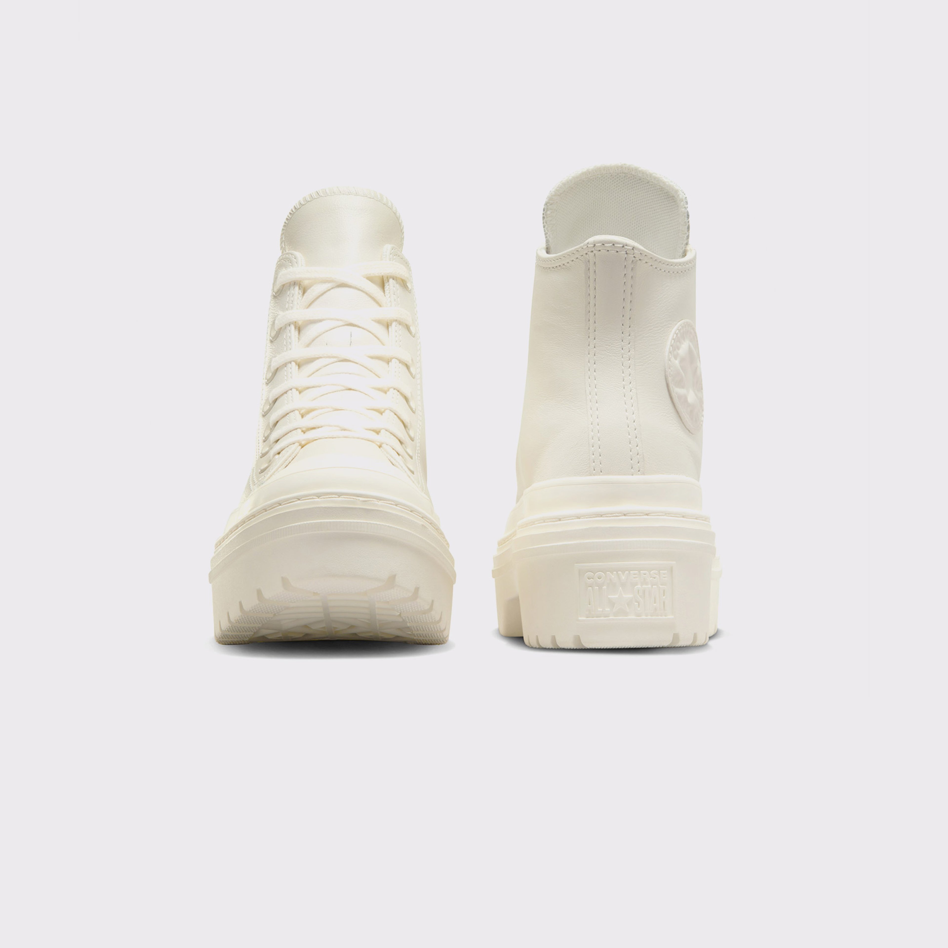 Converse Chuck Taylor All Star Lugged Heel Unisex Bej Deri Platform Sneaker