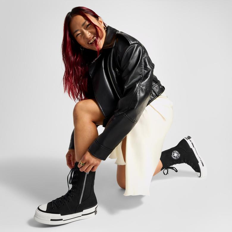 Converse Chuck 70 Plus Unisex Siyah Platform Sneaker