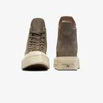 Converse Chuck 70 De Luxe Squared Unisex Haki Deri Platform Sneaker
