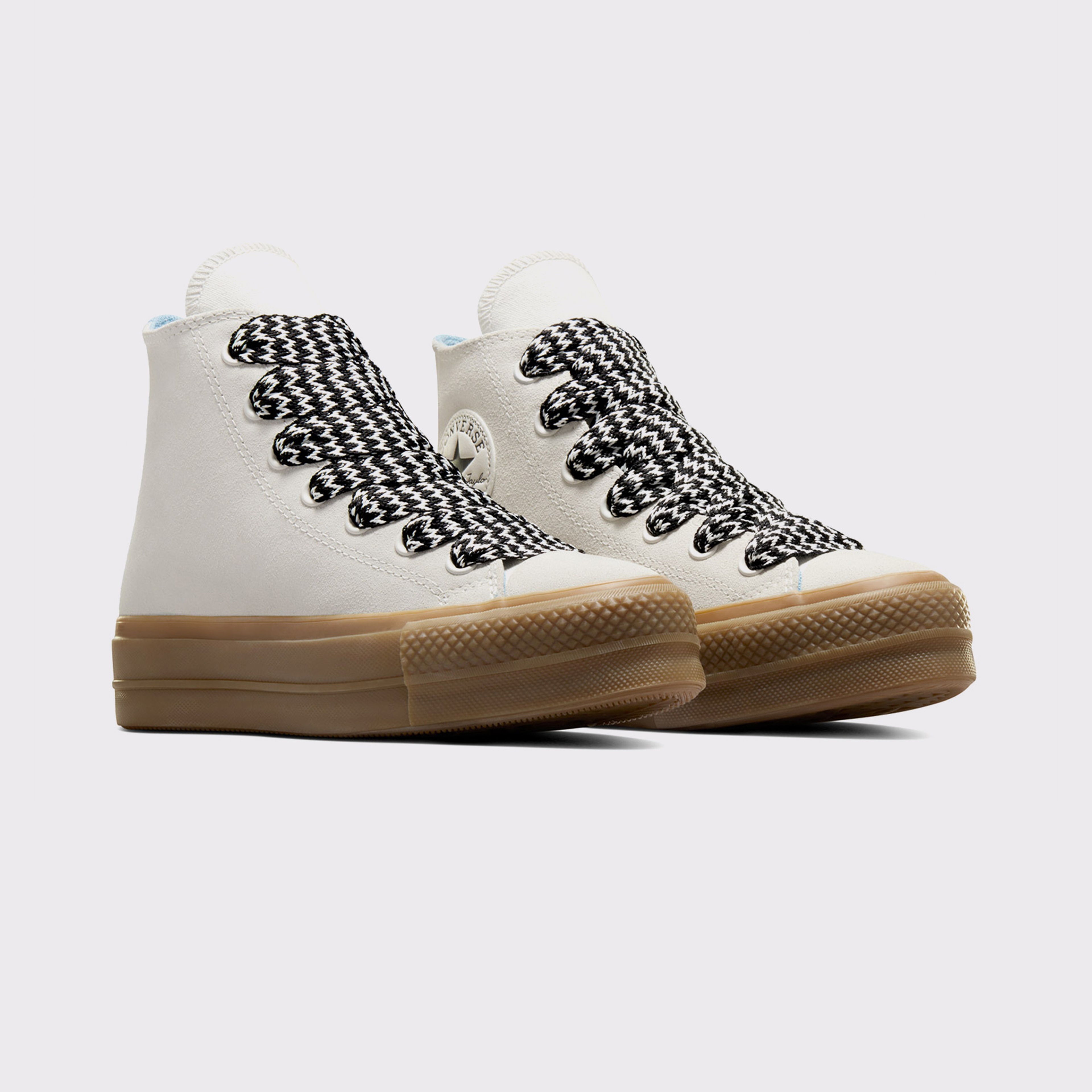 Converse Chuck Taylor All Star Lift Kadın Krem Süet Platform Sneaker