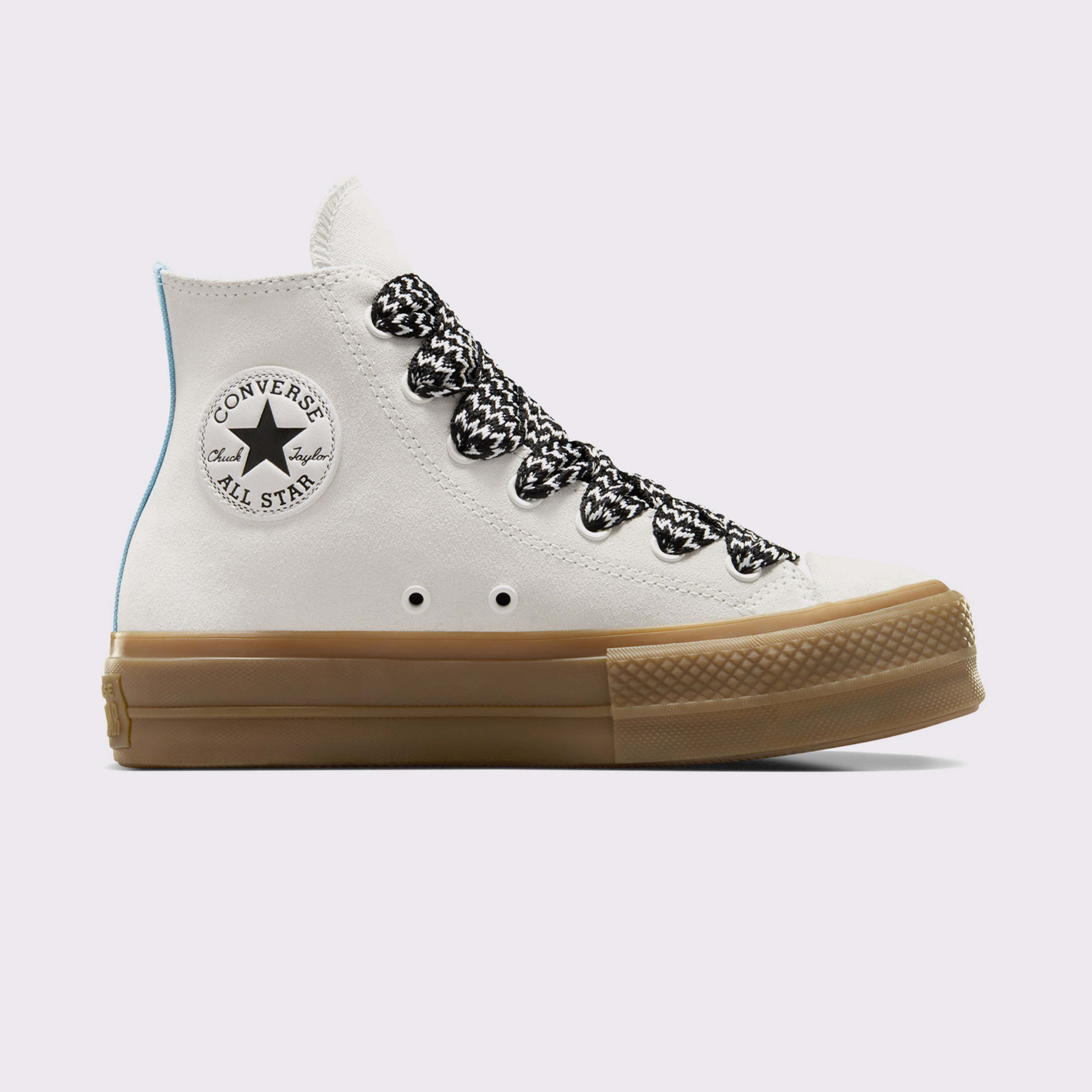 Converse Chuck Taylor All Star Lift Kadın Krem Süet Platform Sneaker