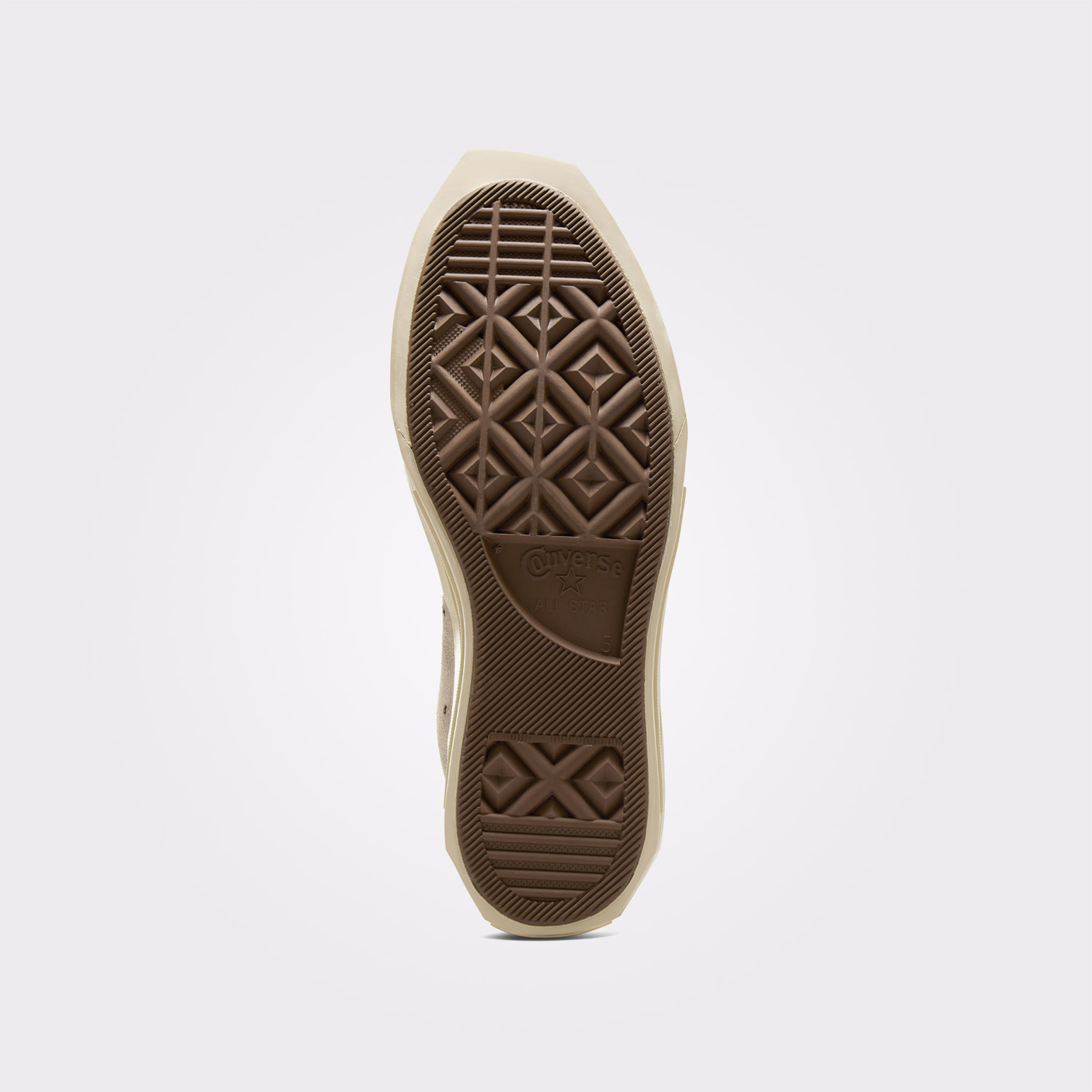 Converse Chuck 70 De Luxe Squared Unisex Haki Deri Platform Sneaker